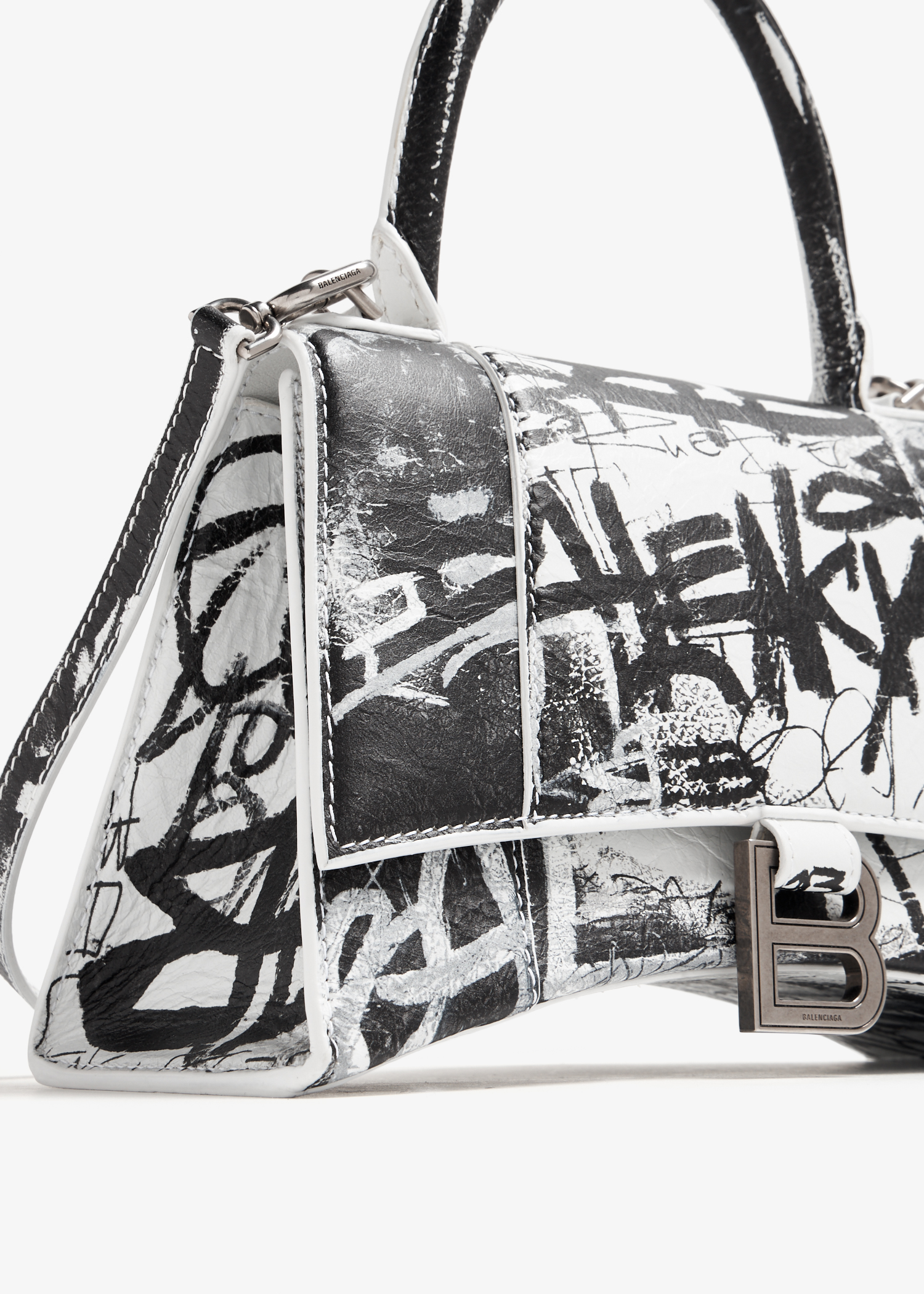 

Hourglass S top-handle bag, Prints
