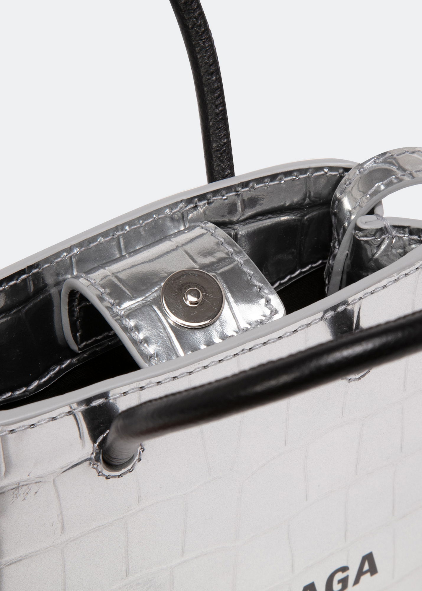 

Shopping Phone Holder bag, Silver
