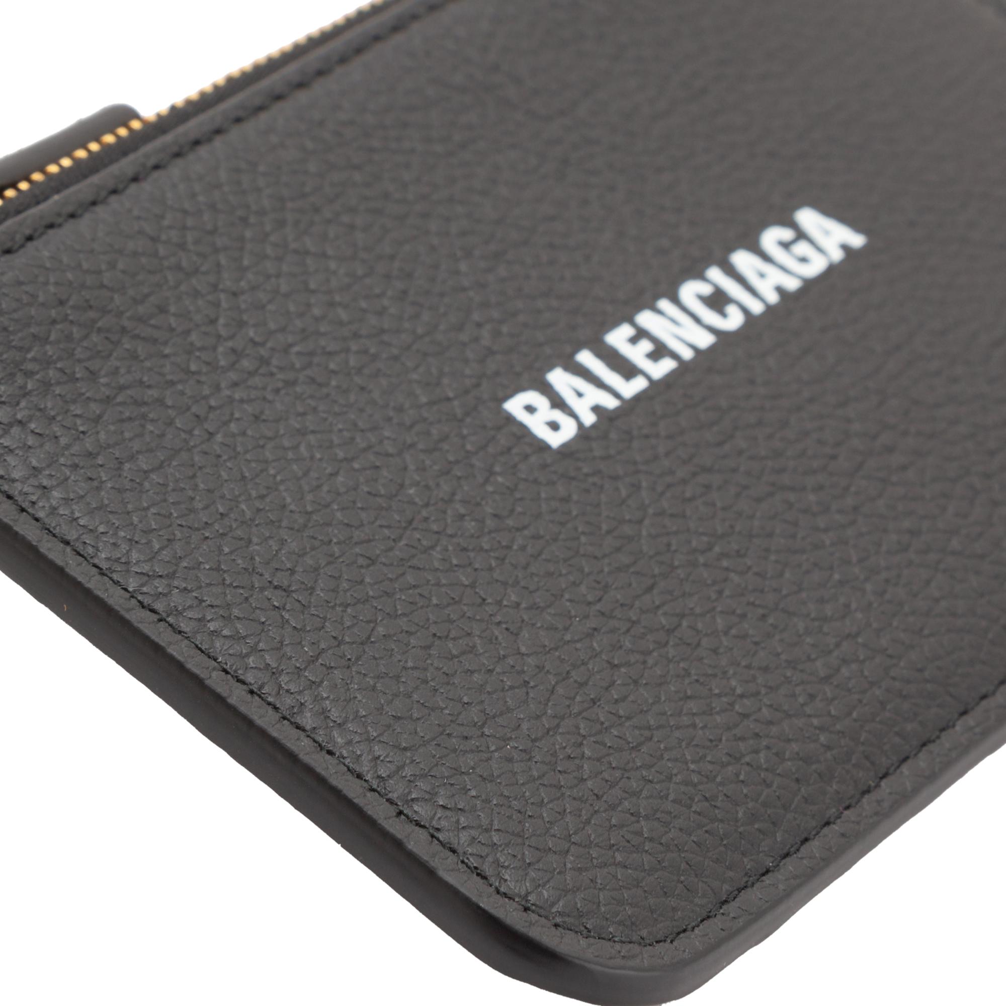 

Long cash coin & card holder, Black
