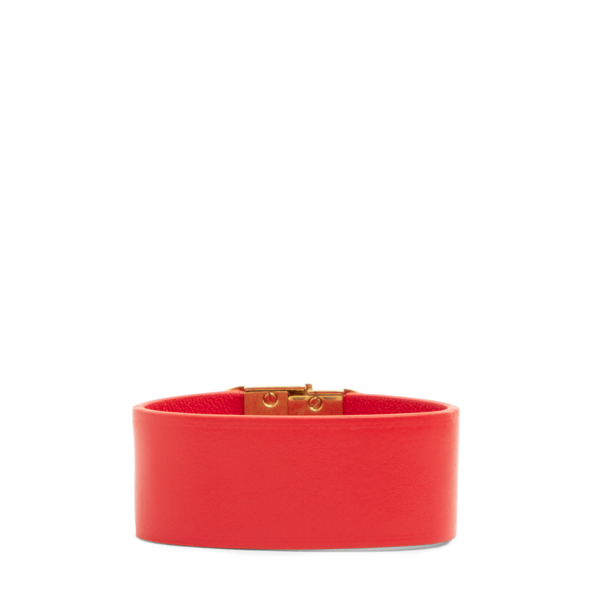 

BB leather bracelet, Red