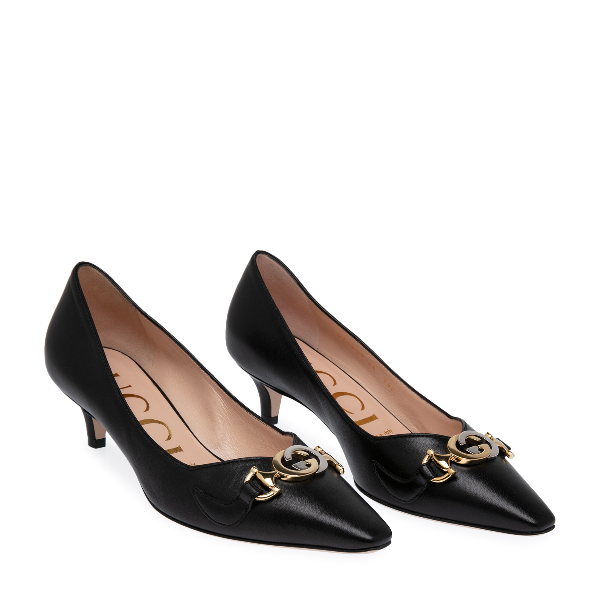 

Zumi leather pumps, Black