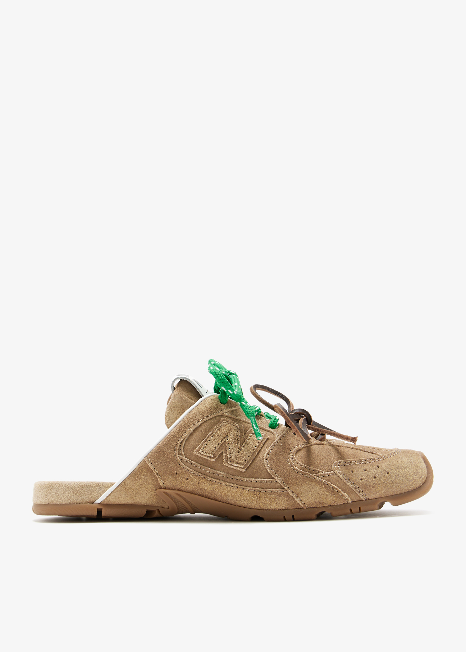

x New Balance 530 SL faded suede mules, Beige