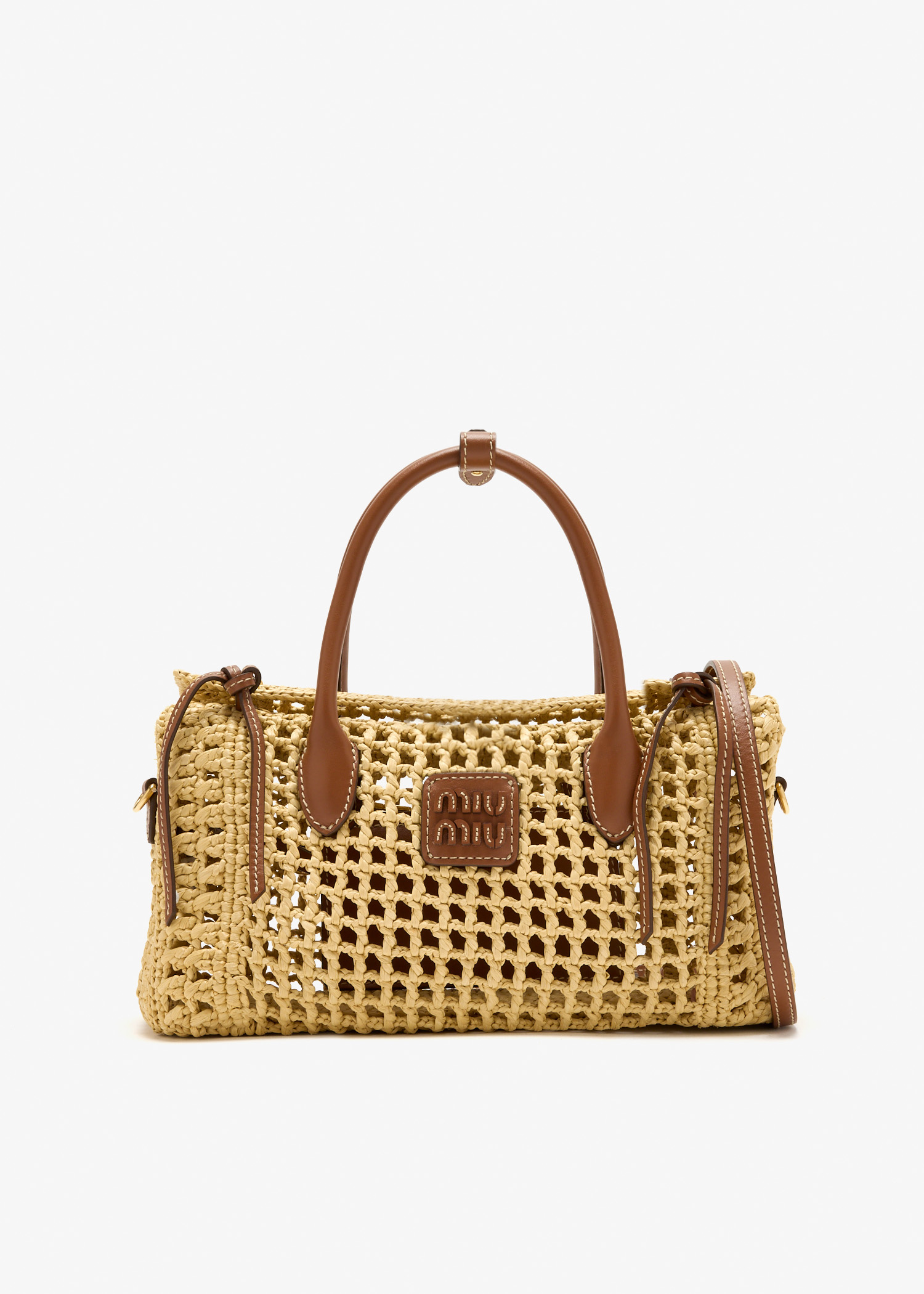

Raffia handbag, Beige
