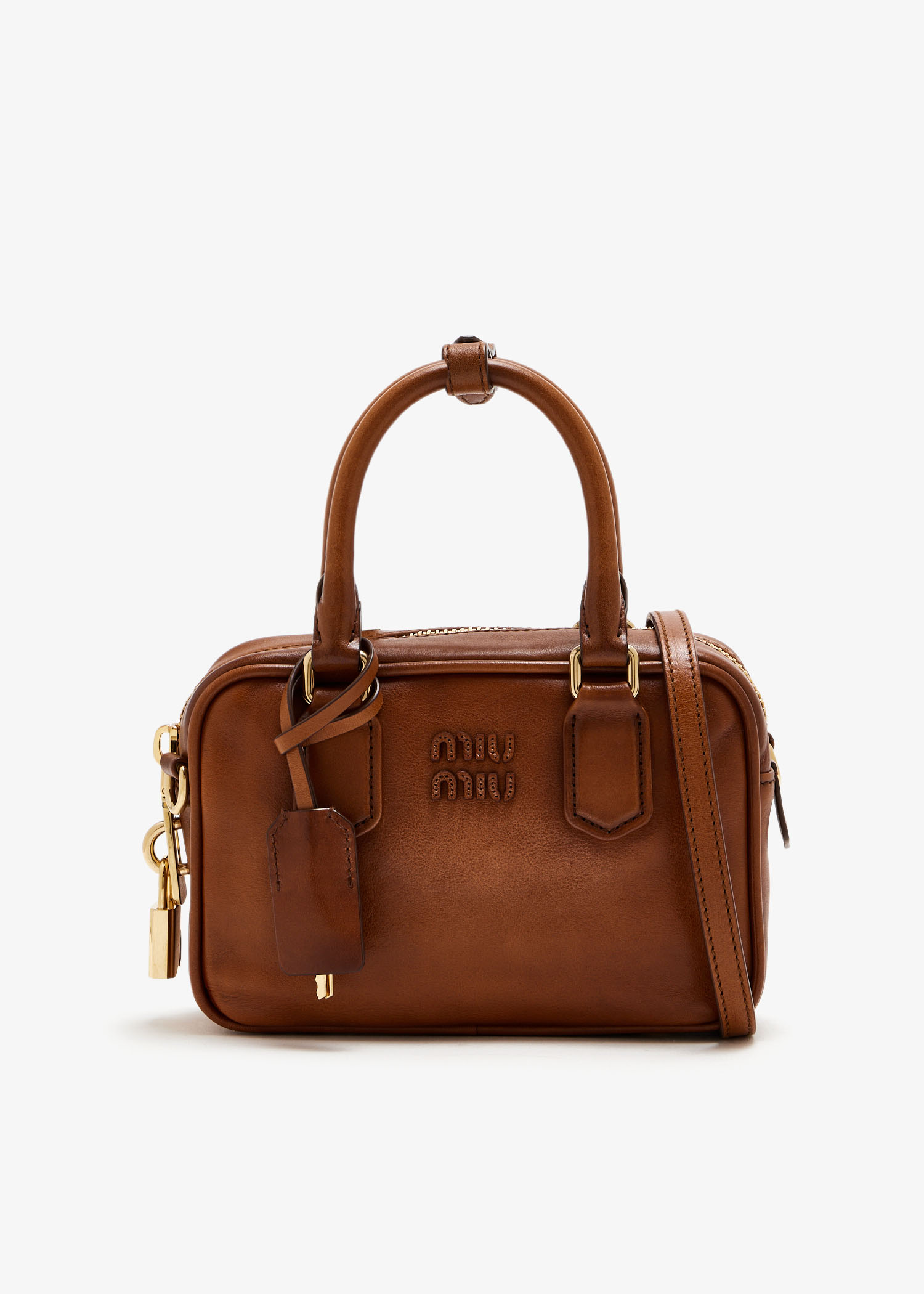 

Arcadie leather bag, Brown