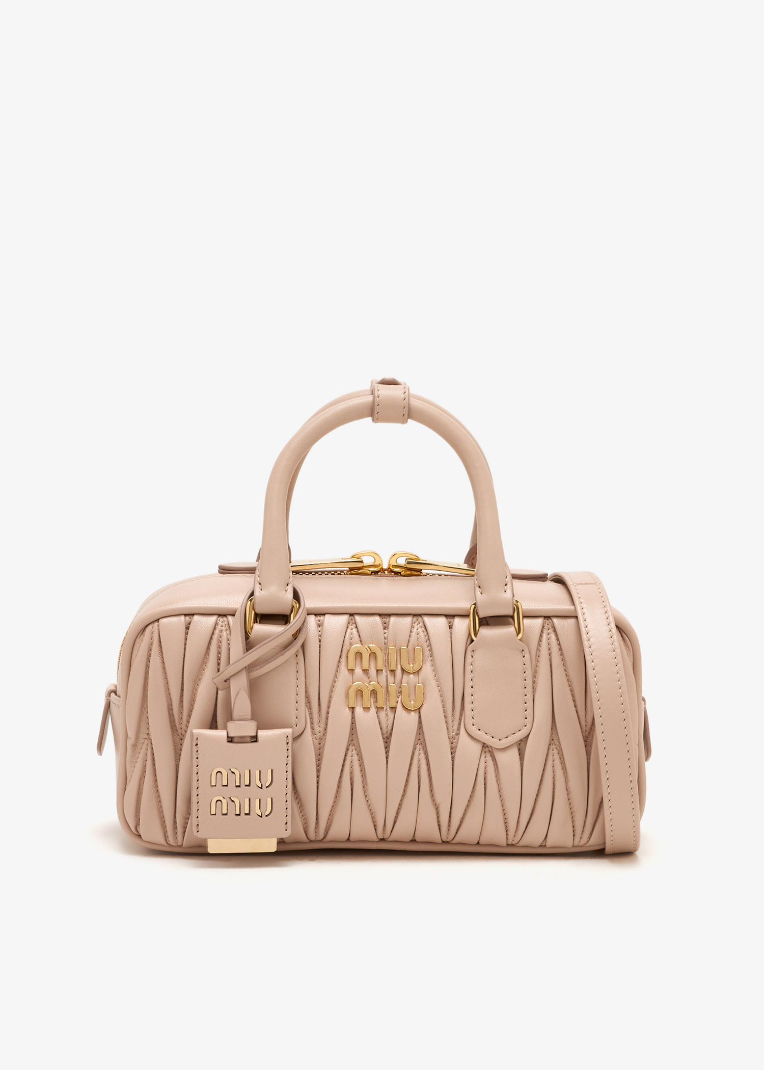 

Arcadie matelassé nappa leather bag, Pink