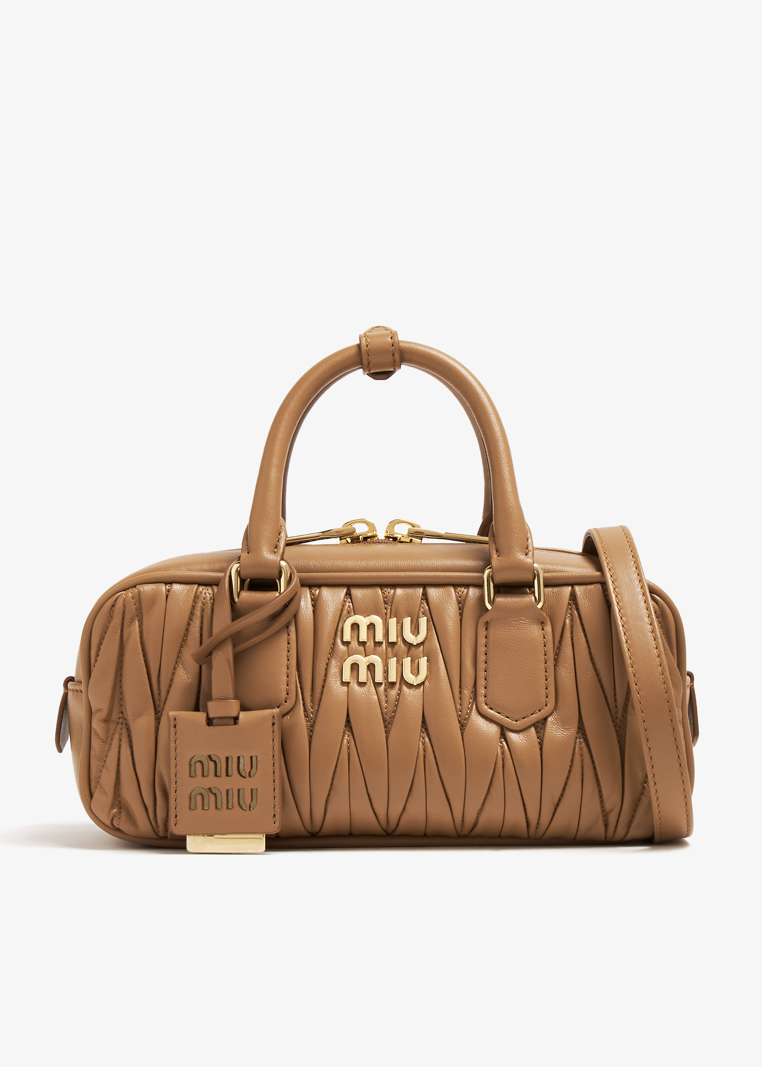 

Arcadie matelassé leather bag, Brown