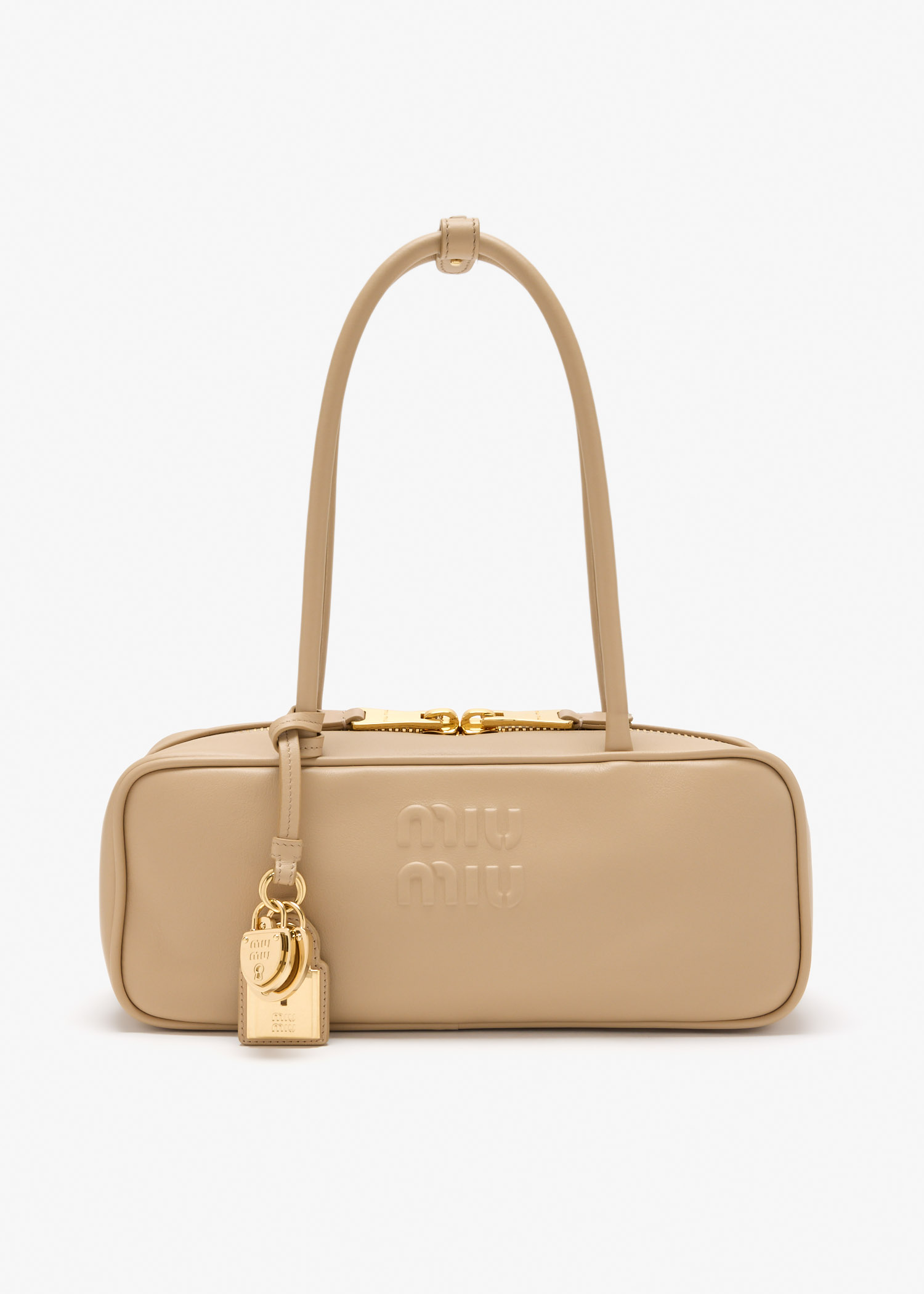 

Beau leather bag, Beige