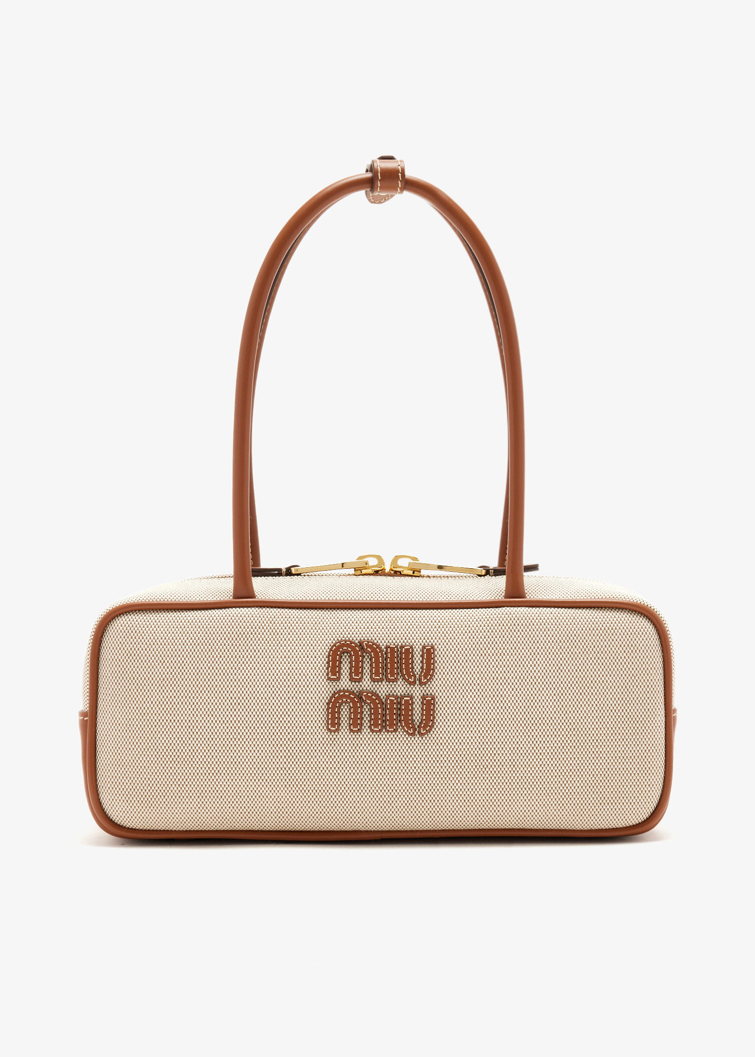 

Beau canvas and leather bag, Beige