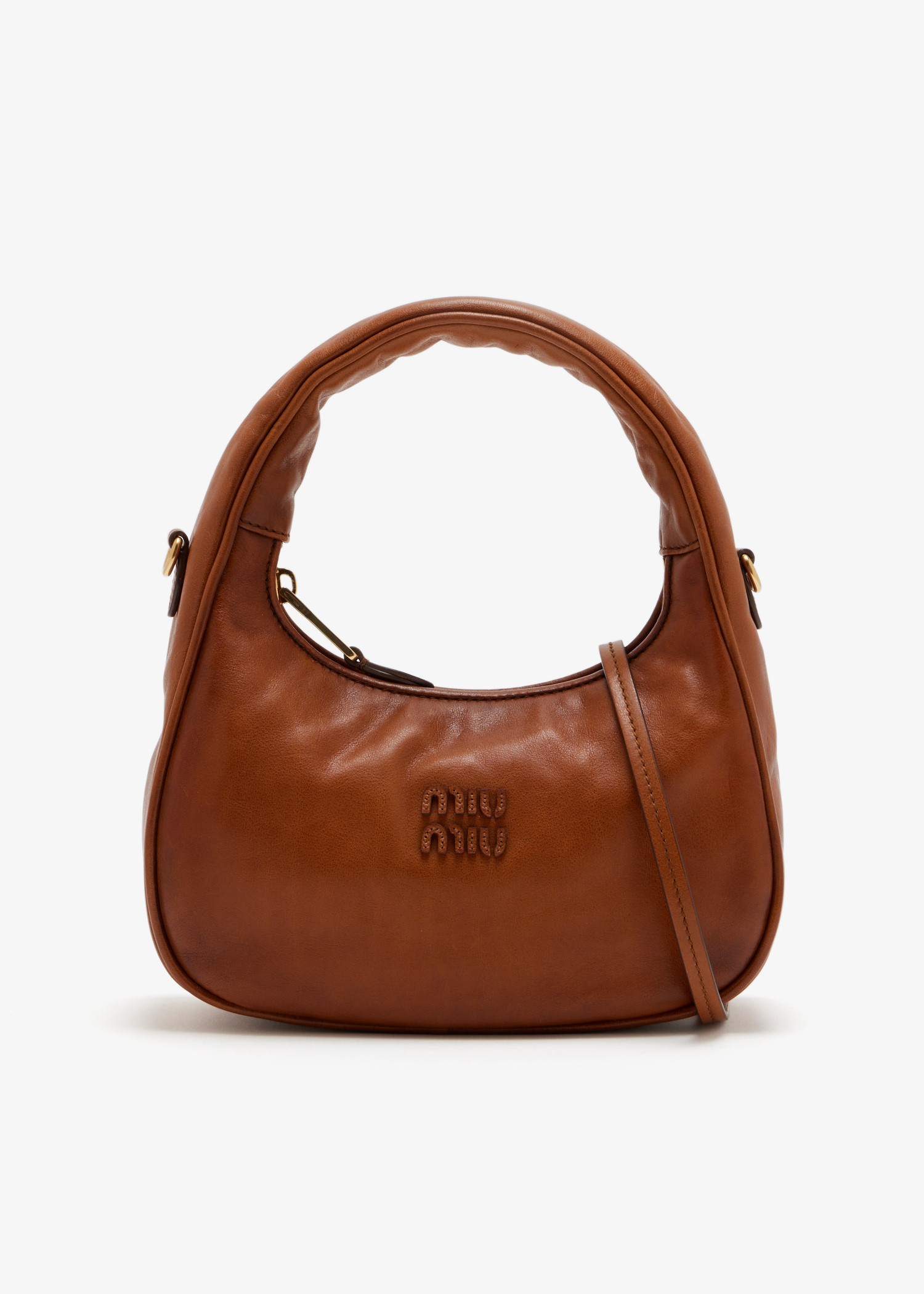 

Wander leather mini bag, Brown