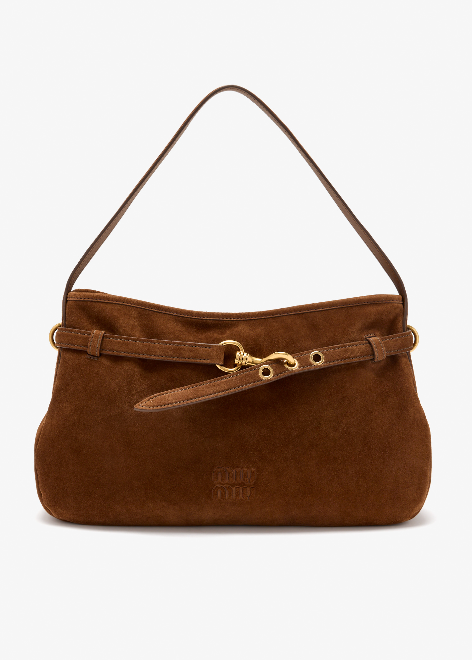 

Aventure medium suede bag, Brown