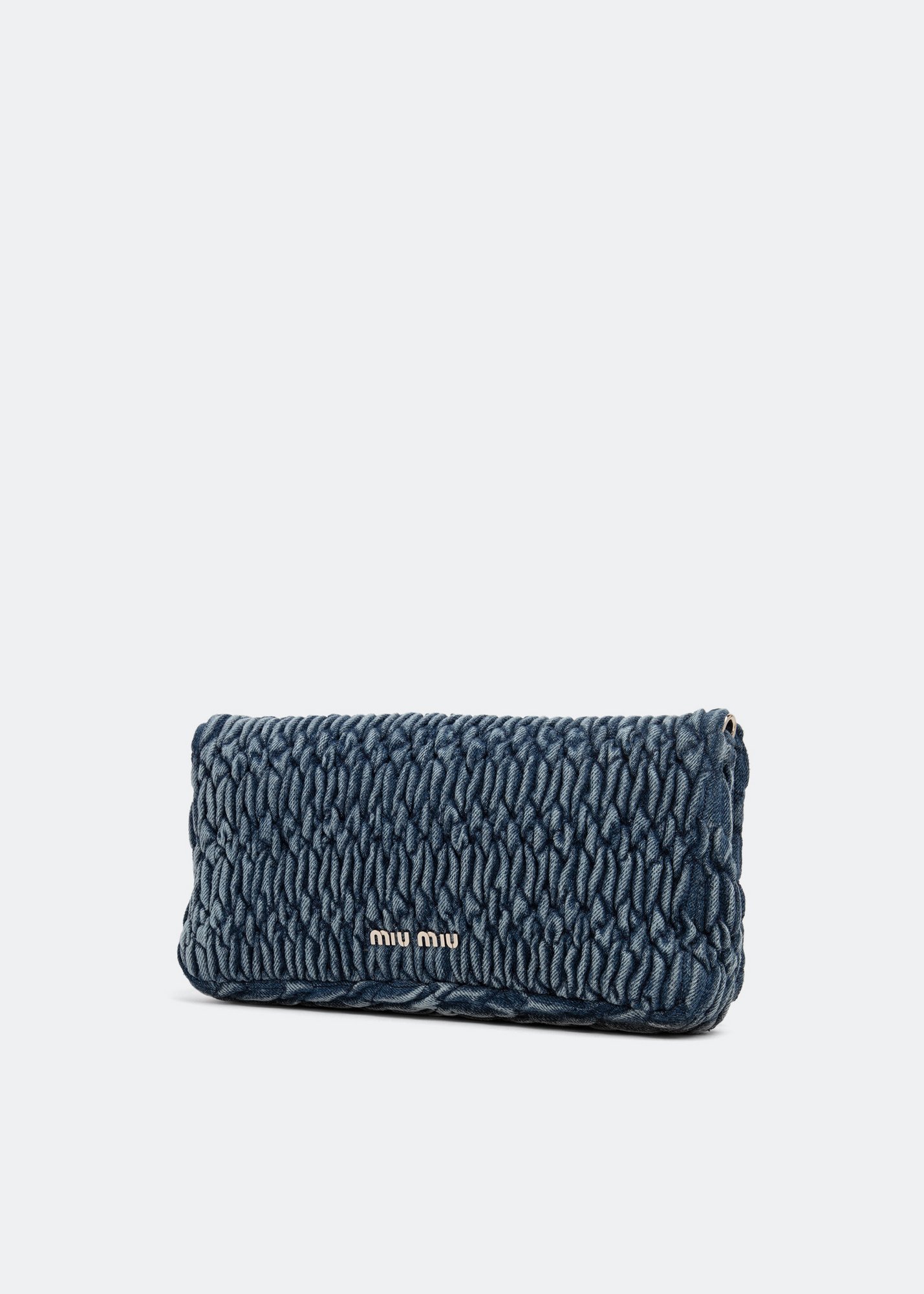 

Denim shoulder bag, Blue