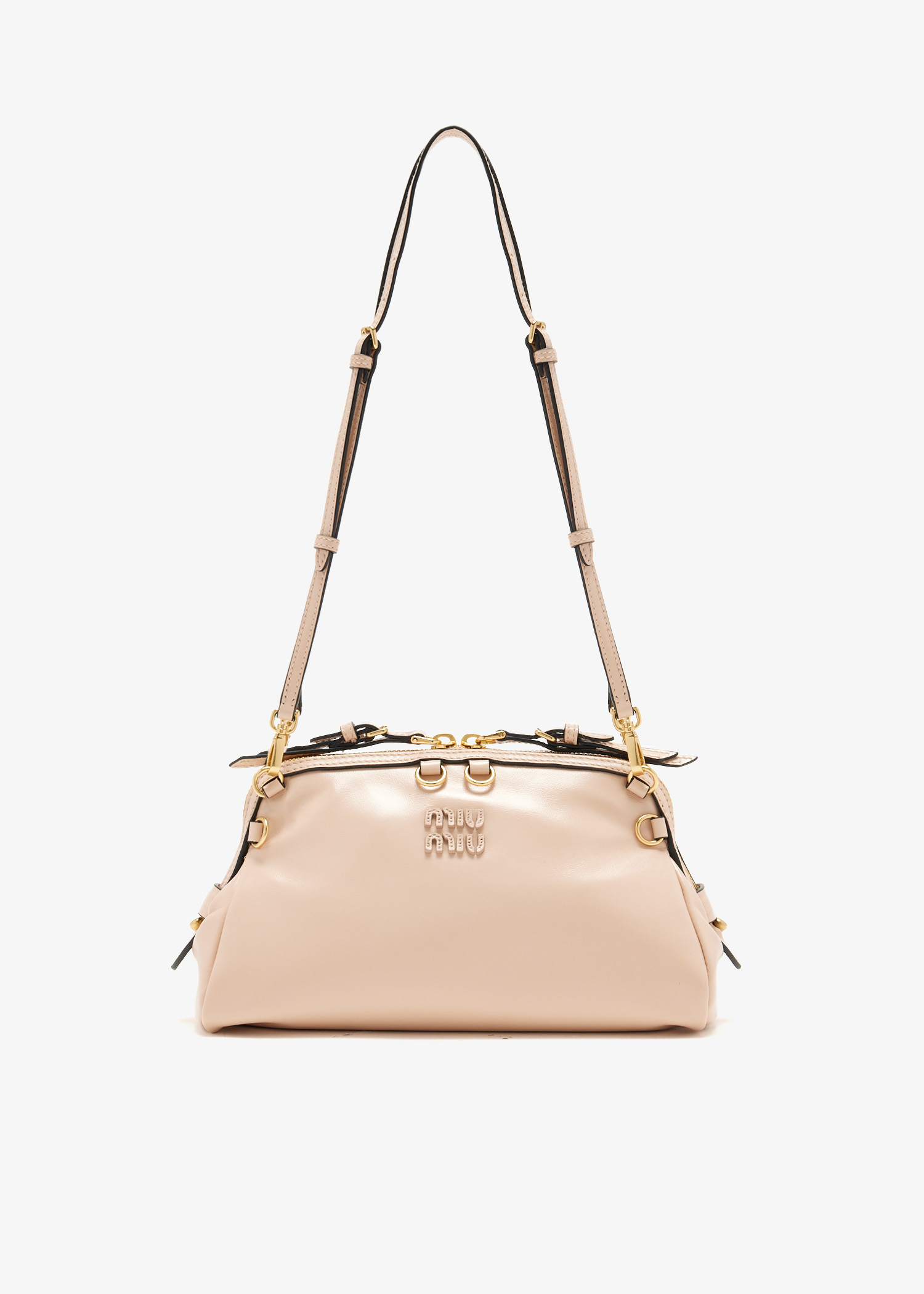 

Caprice leather clutch, Cream