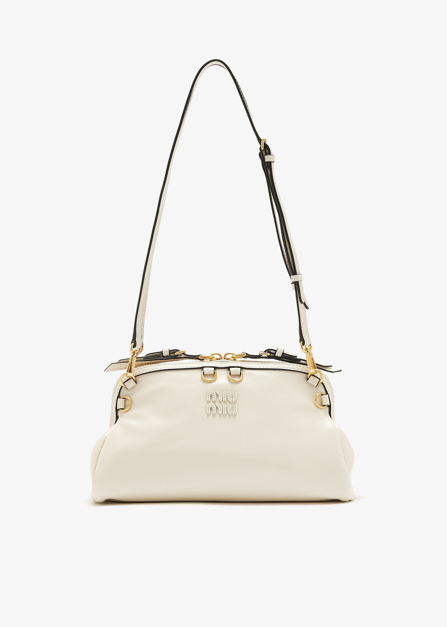 

Caprice leather clutch, White