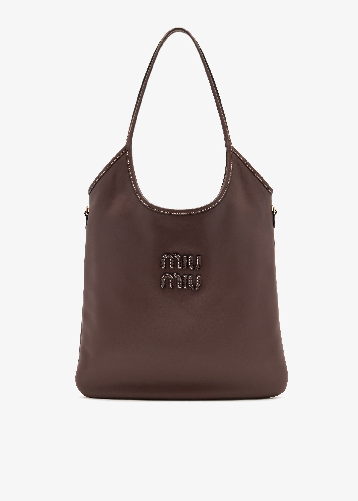 

Ivy leather bag, Brown