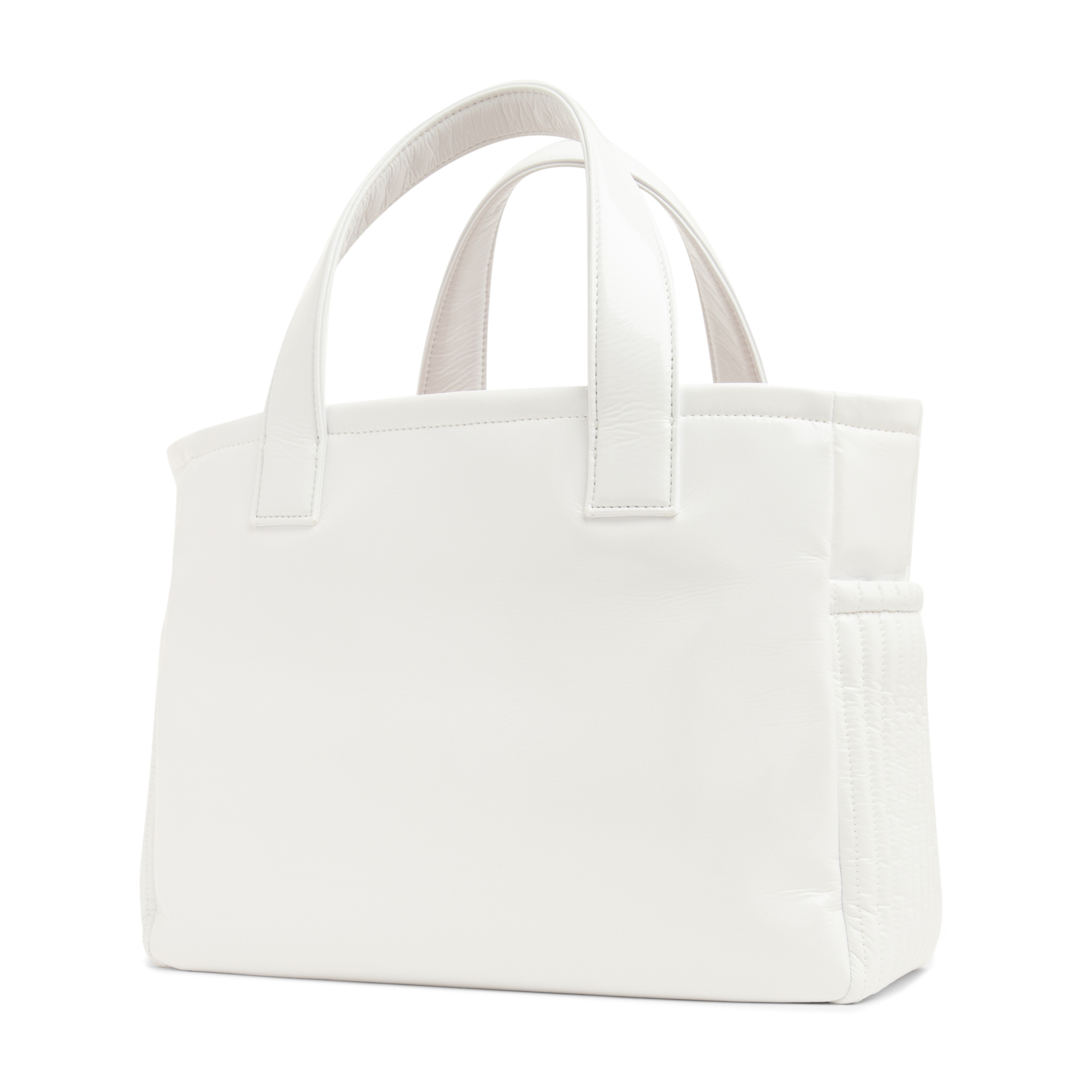 

Leather tote bag, White