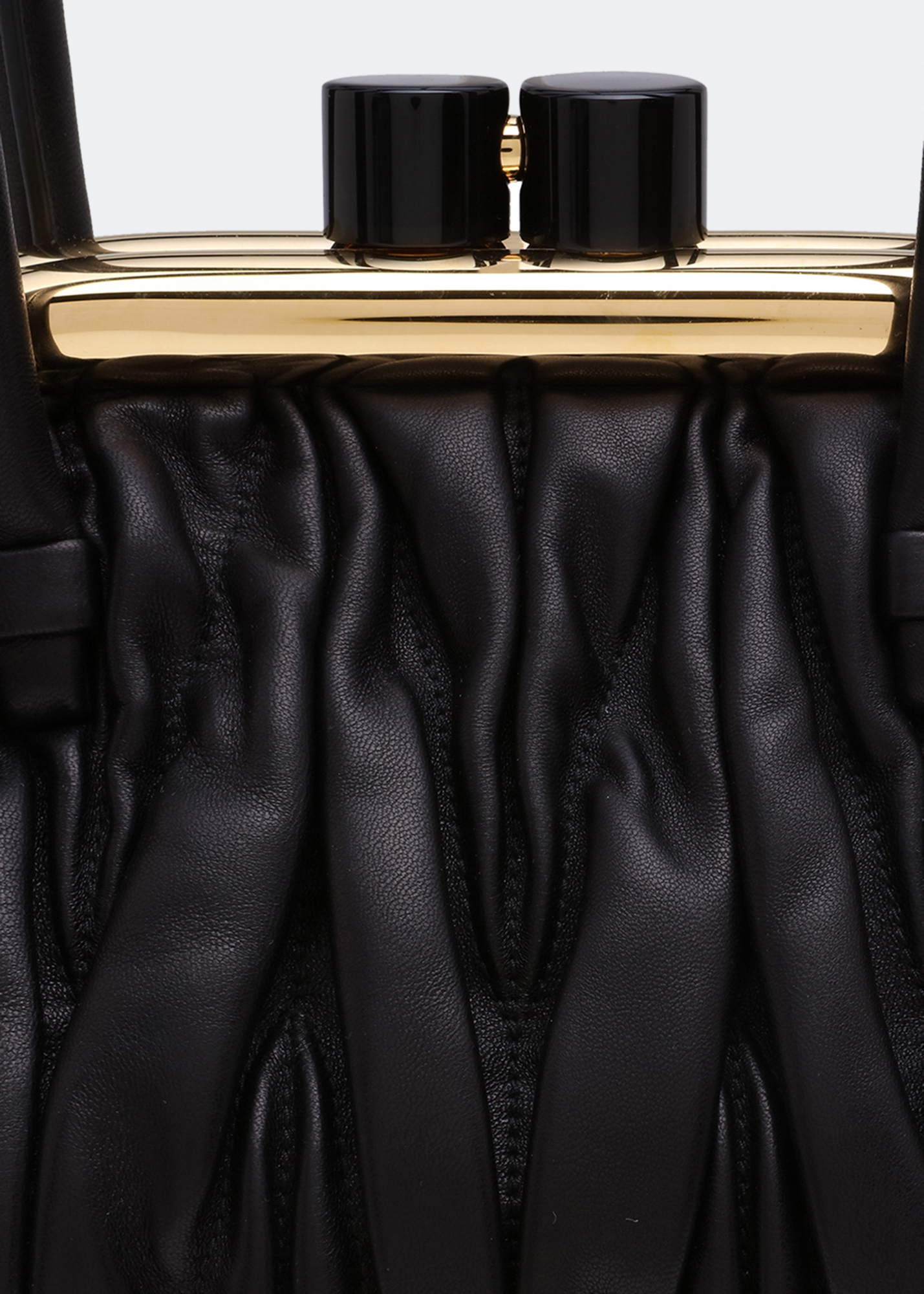 

Matelassé top-handle bag, Black