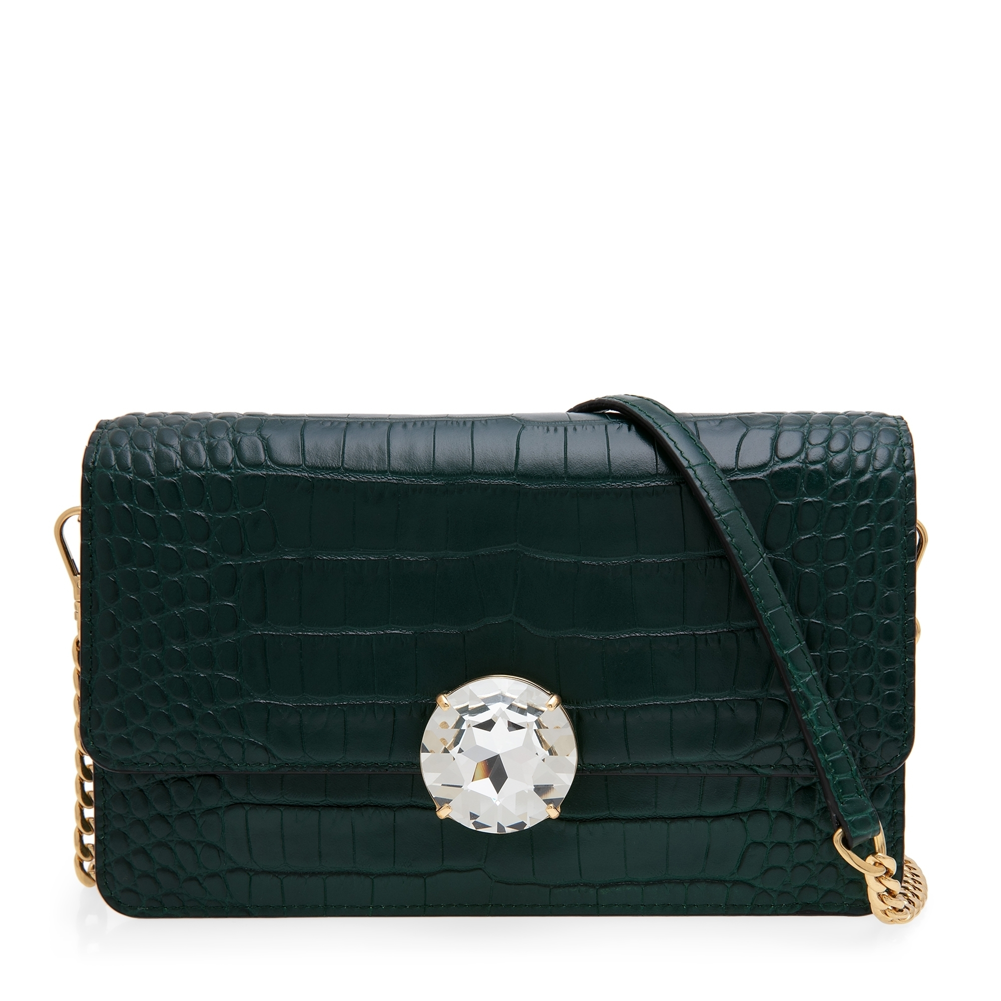 

Miu Solitaire shoulder bag, Green