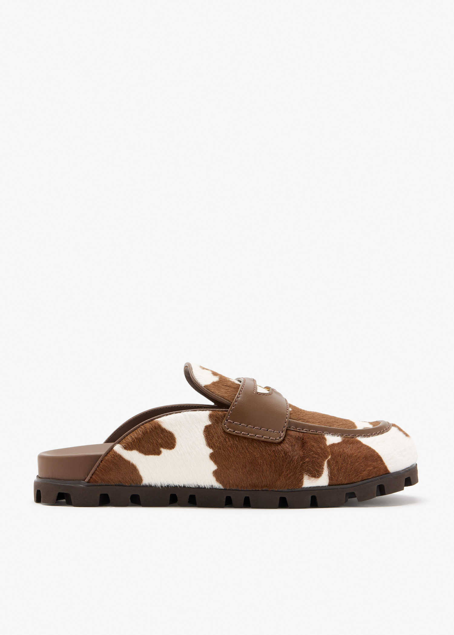 

Printed leather mules, Animal printed