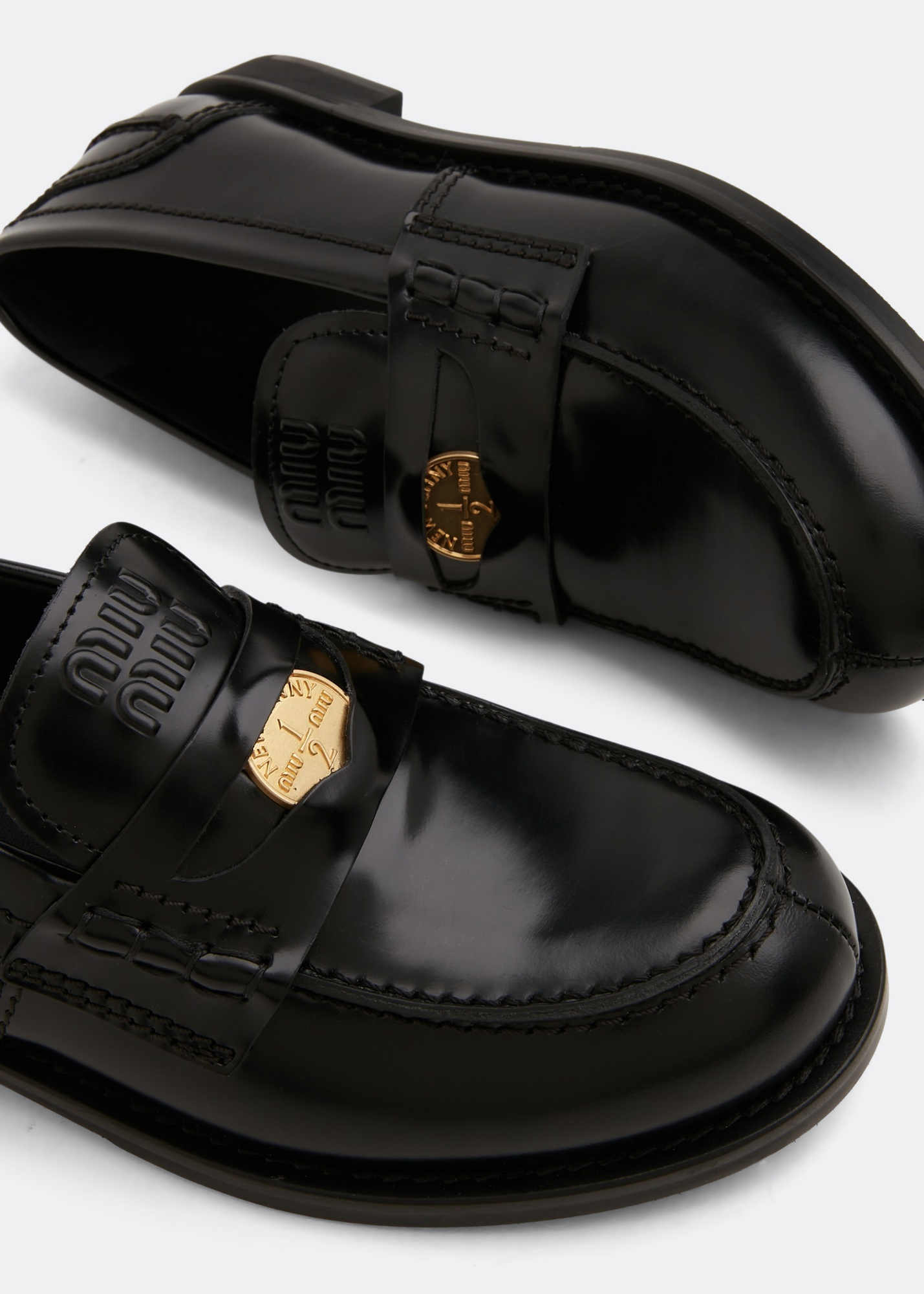 

Leather loafers, Black