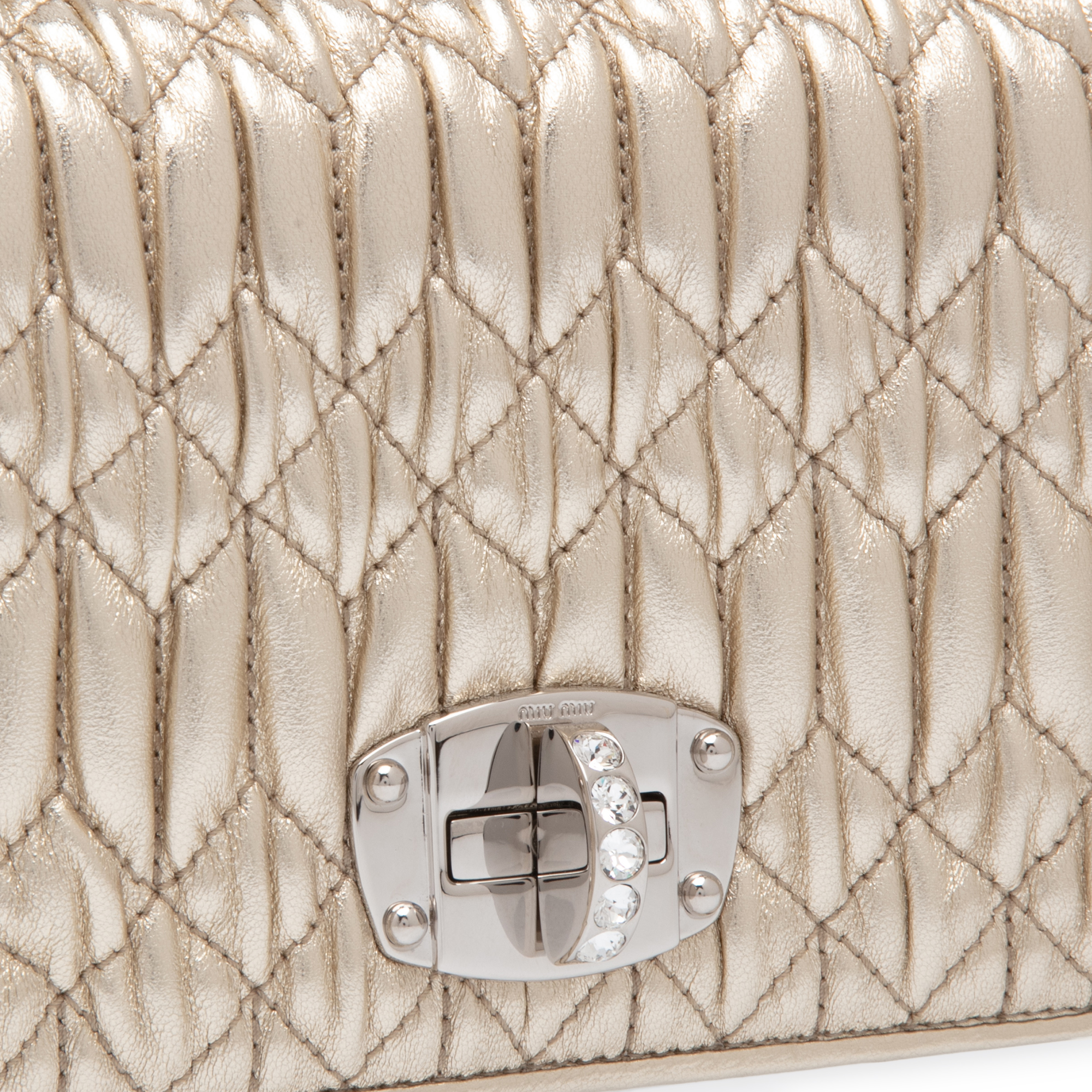 

Cloquet leather bag, Gold