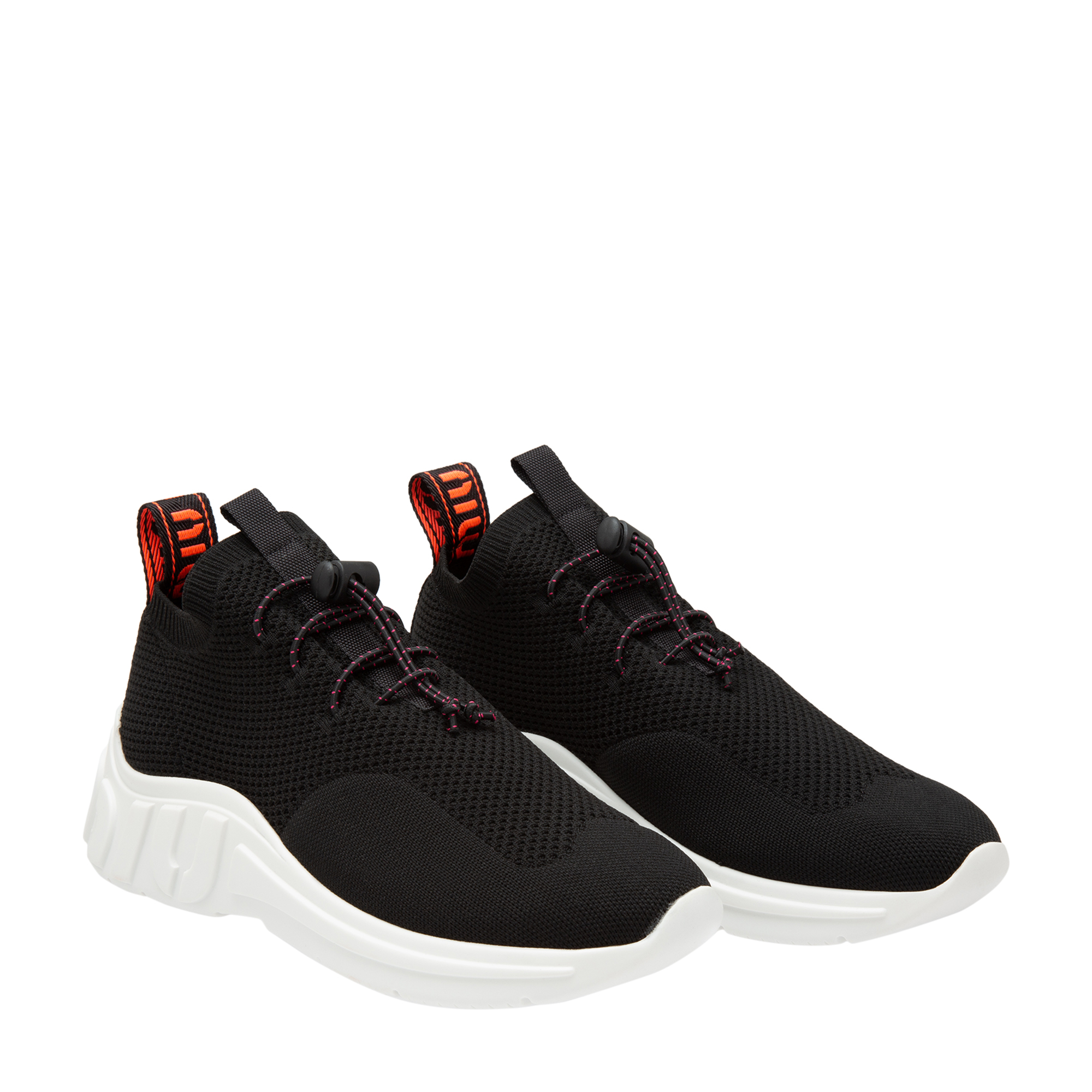 

Technical knit sneakers, Black