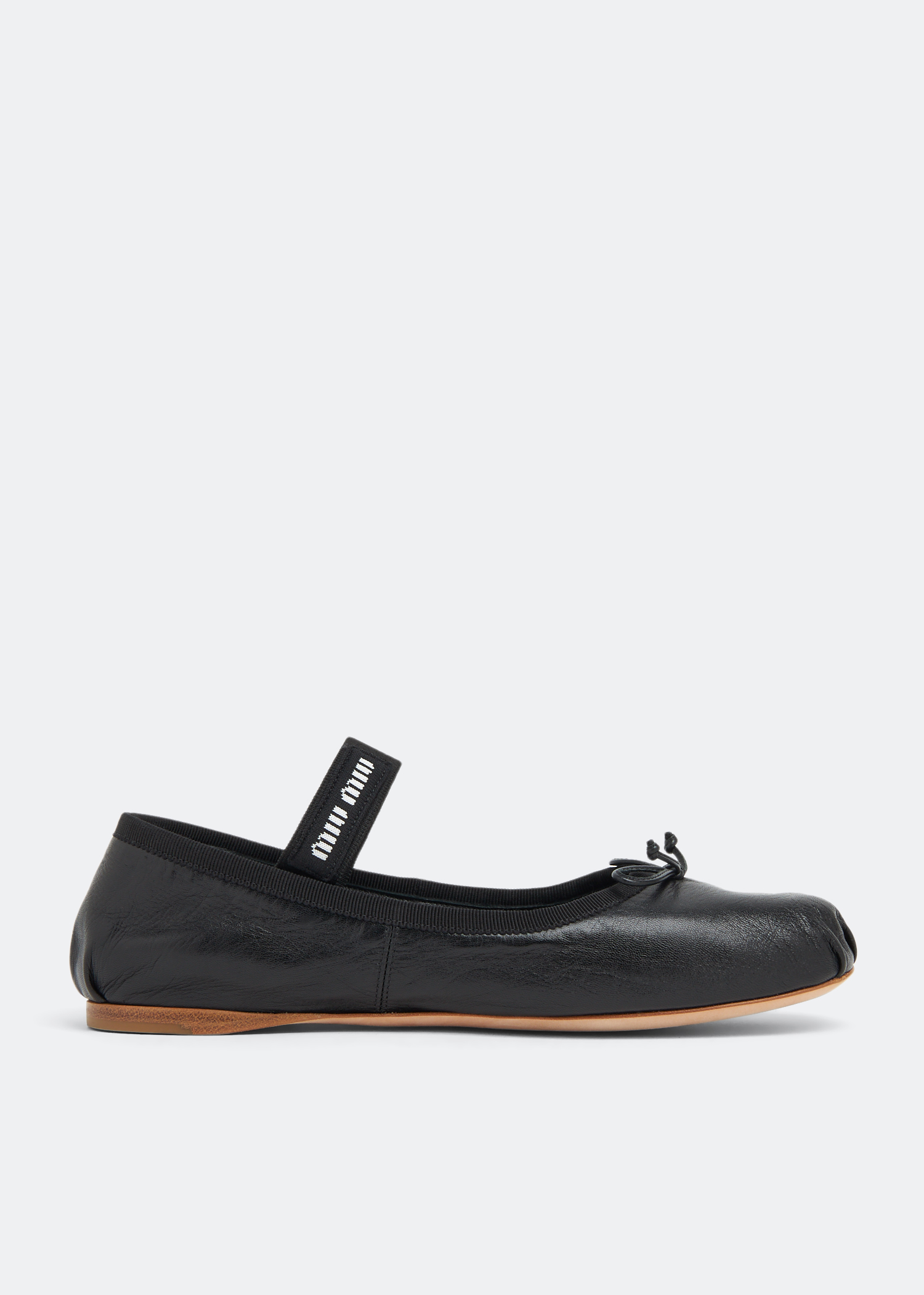 

Leather ballerinas, Black