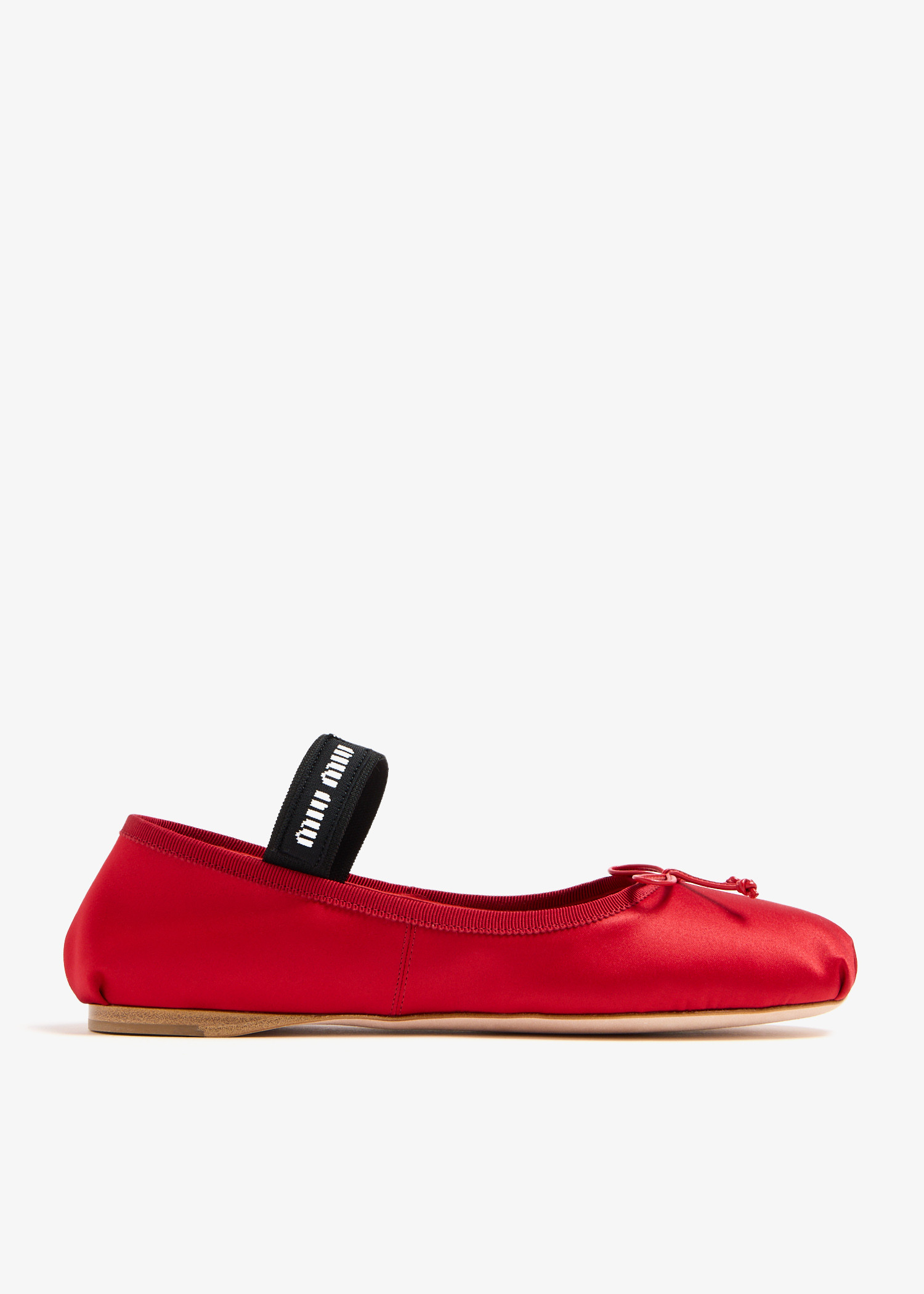 

Satin ballerinas, Red