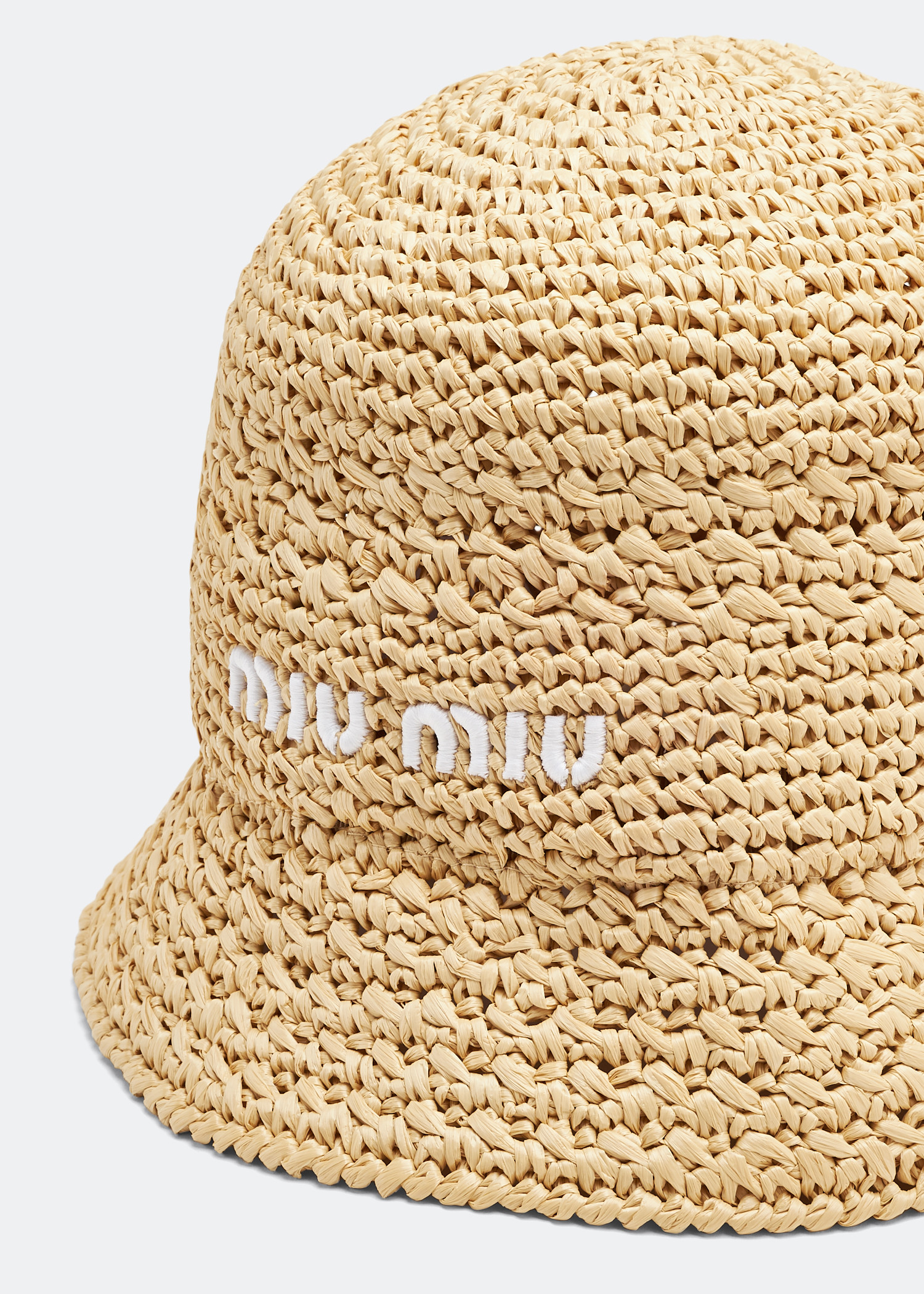 

Woven crochet hat, Beige