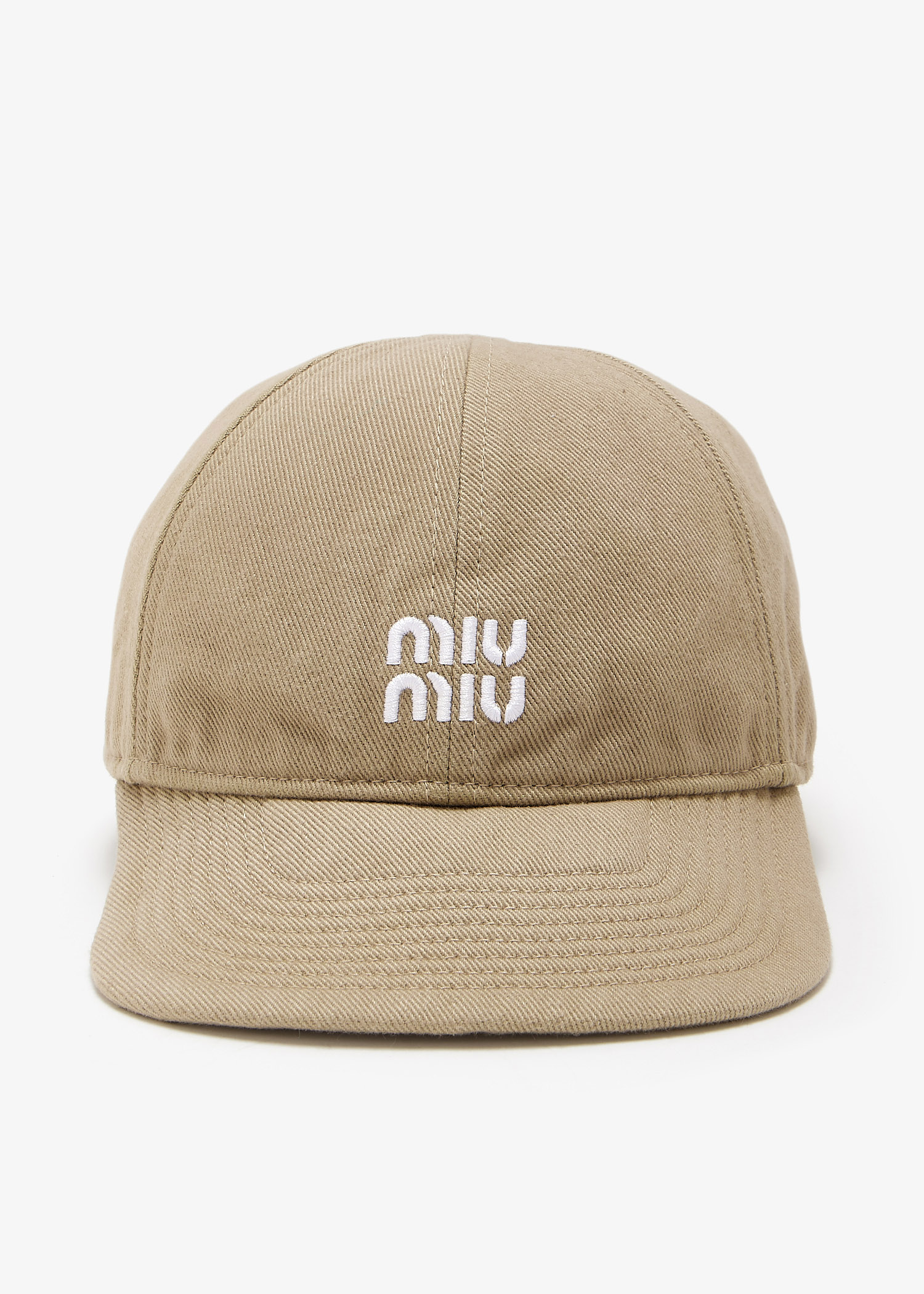 

Denim baseball cap, Beige