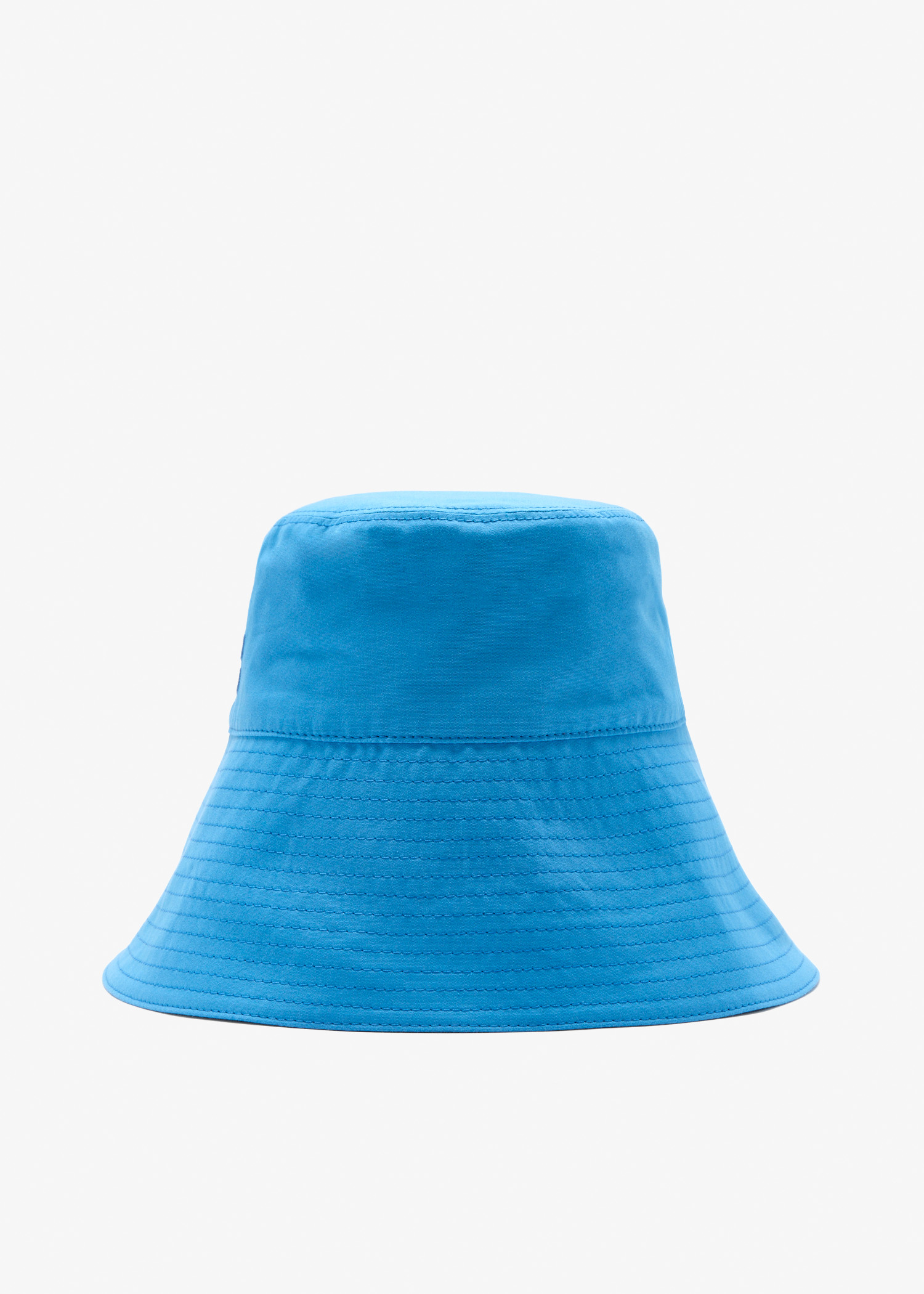 

Wide-brimmed poplin bucket hat, Blue