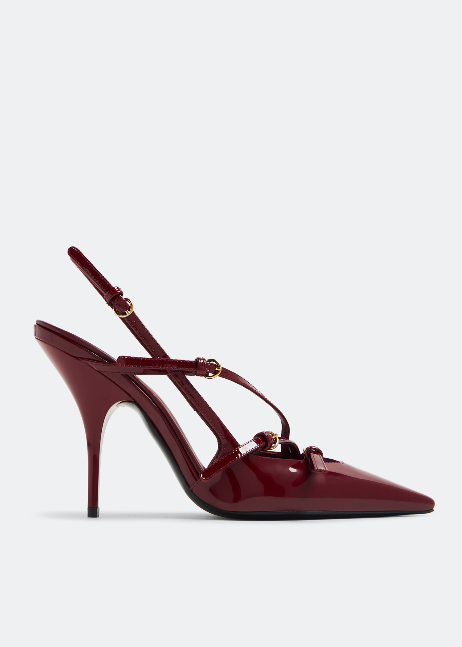 

Buckle slingback pumps, Burgundy
