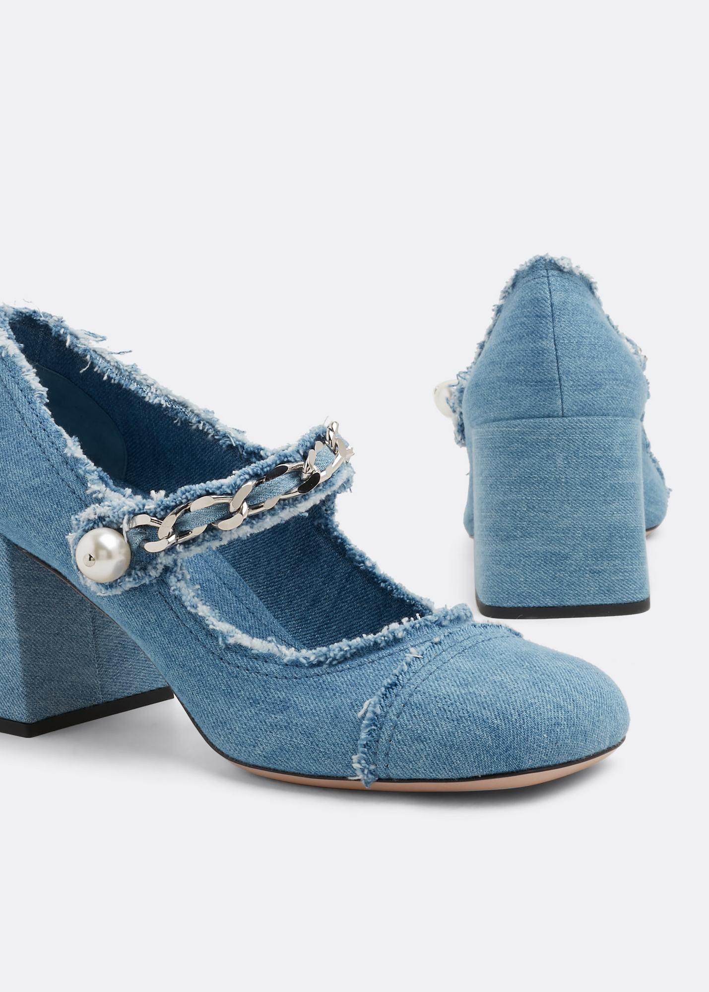 

Denim pumps, Blue