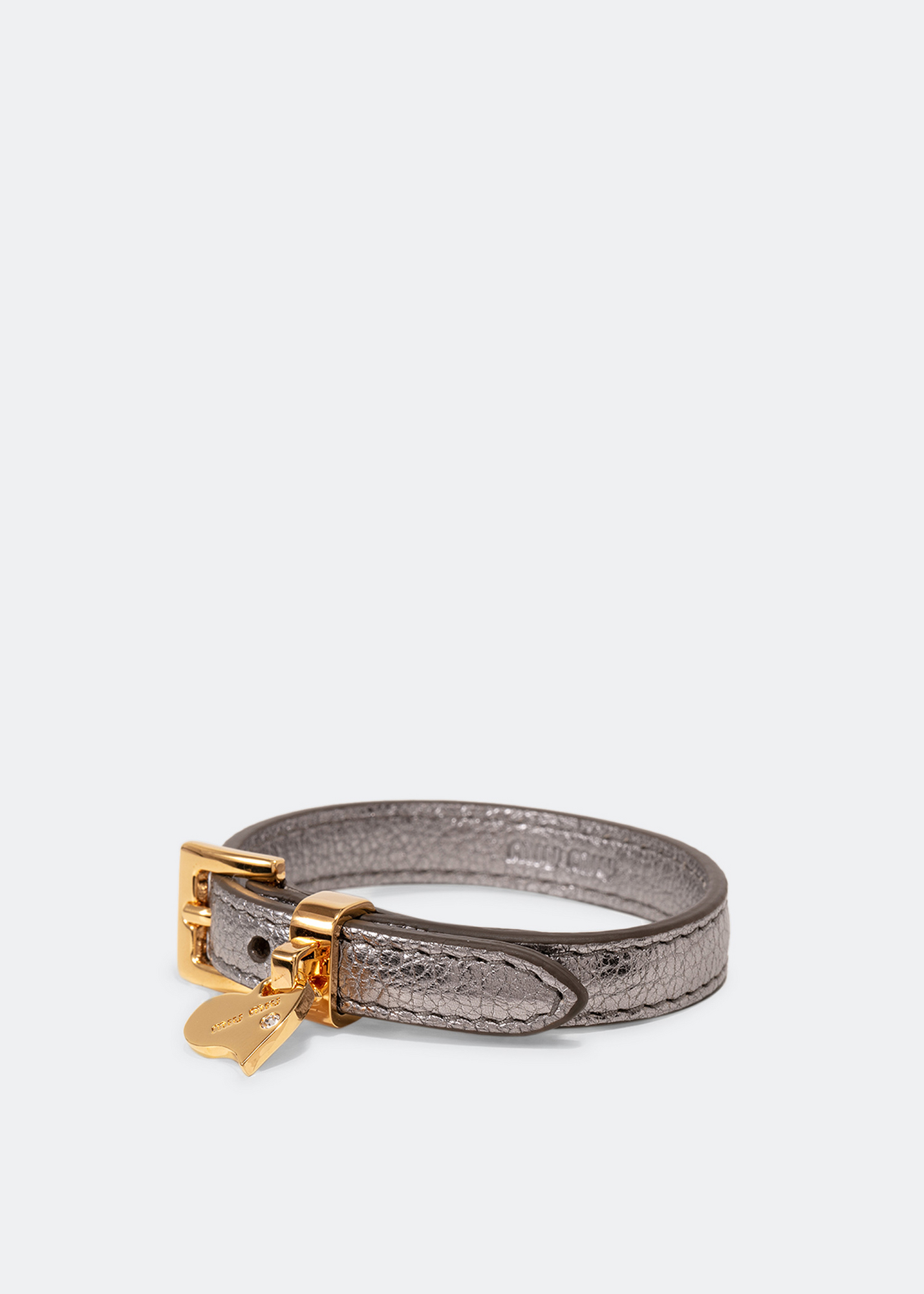 

Leather bracelet, Silver