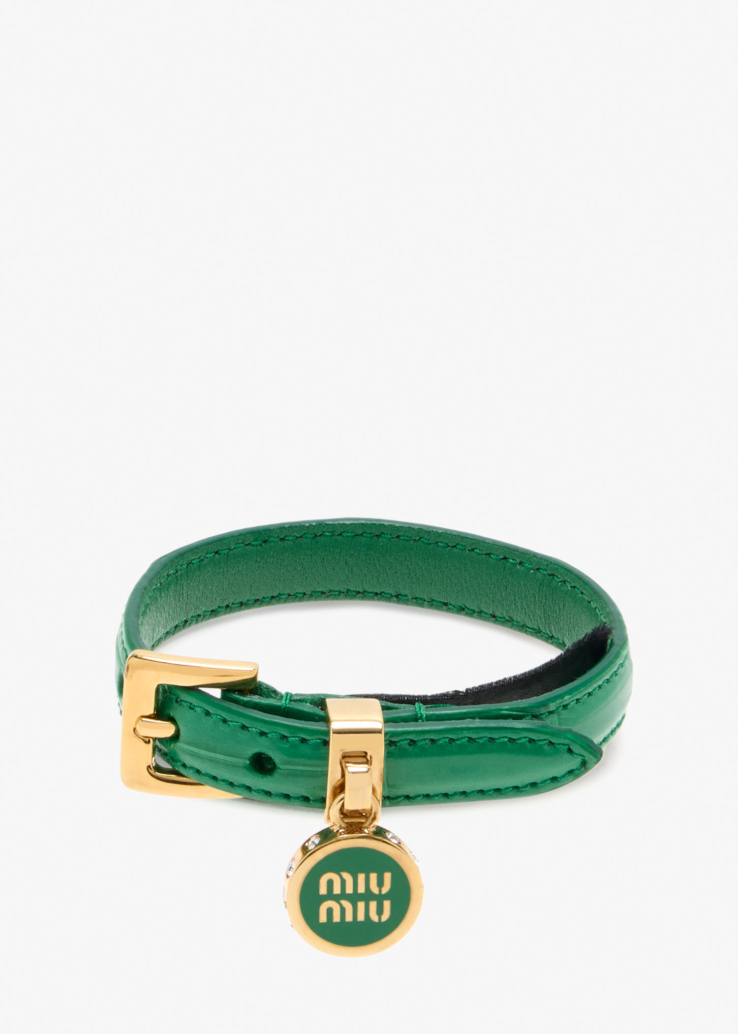 

Crocodile leather bracelet, Green