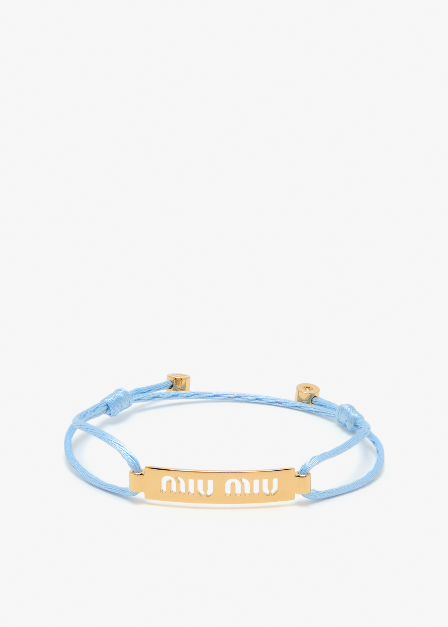 

Metal and cord bracelet, Blue