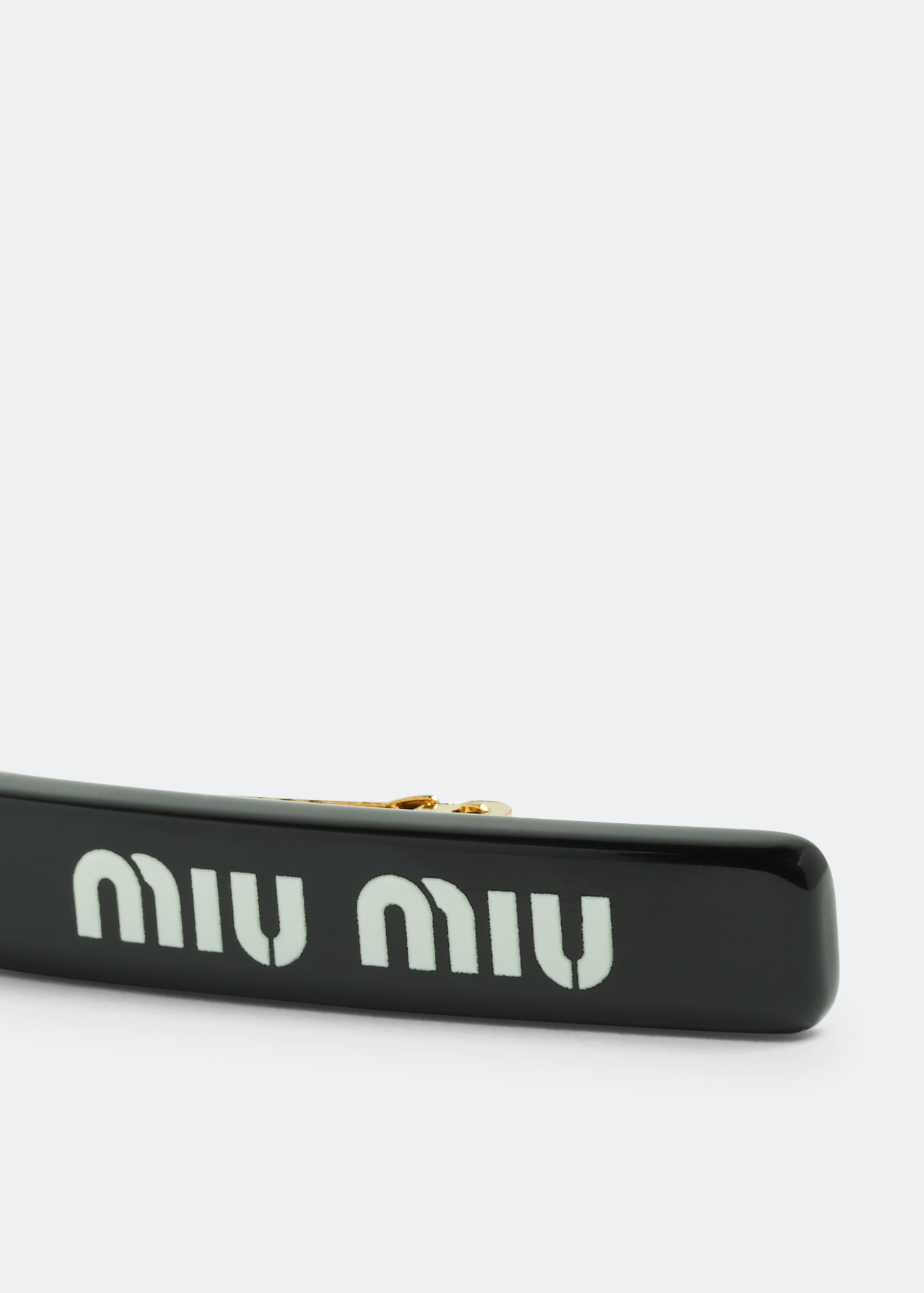 

Logo hair clip, Black