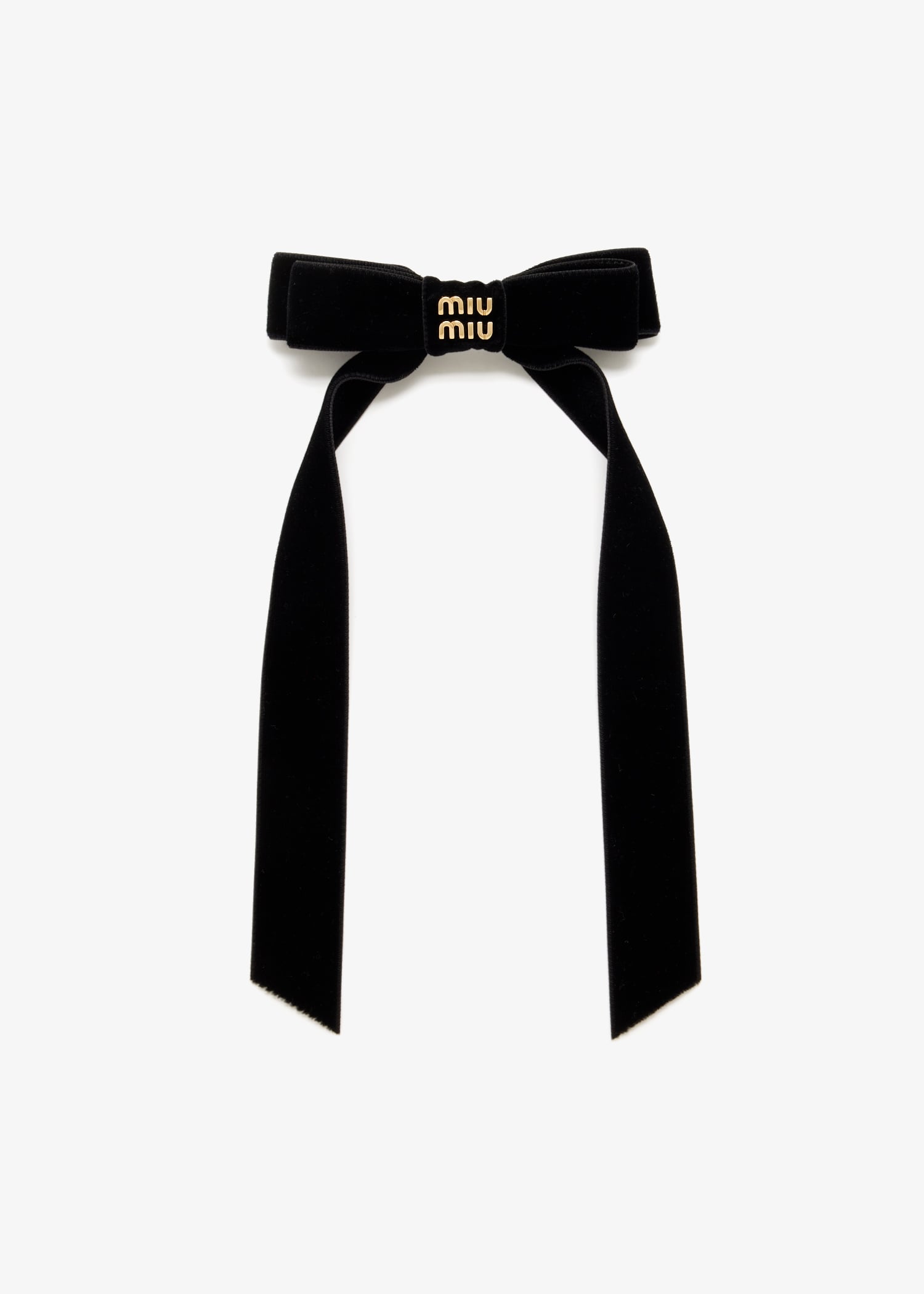 

Velvet hair clip, Black