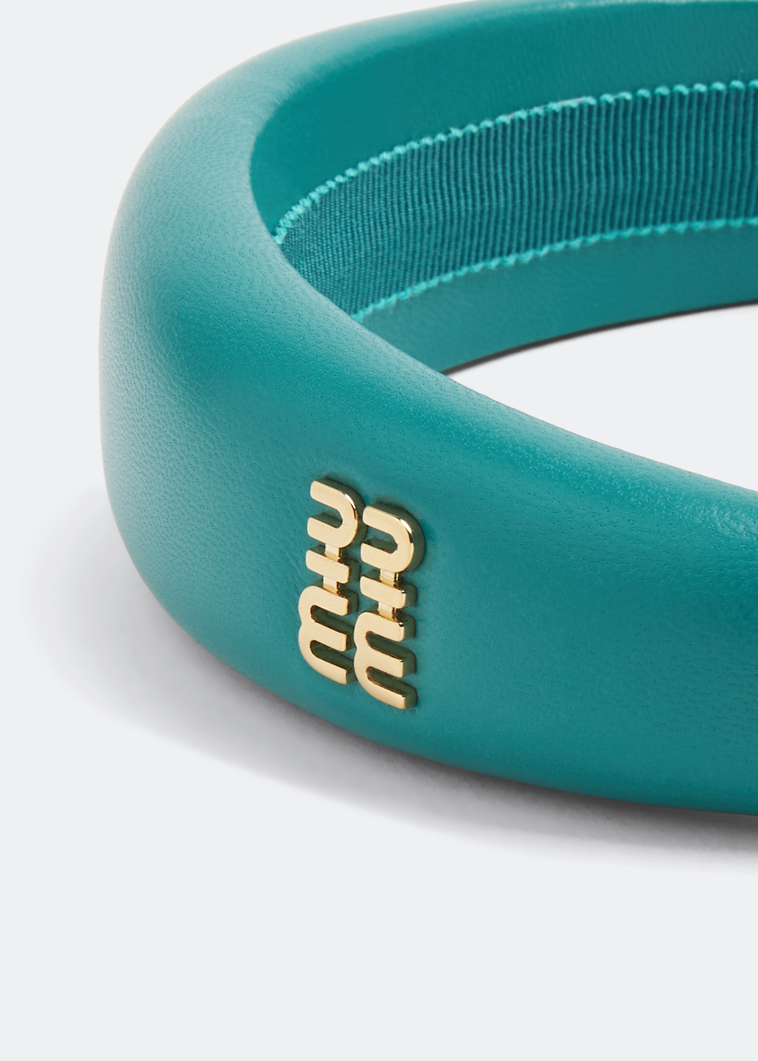 

Leather headband, Green