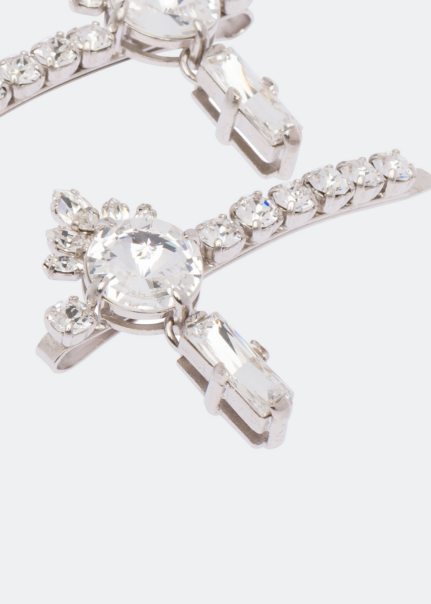 

Queen crystal jewel hair clips, Neutral