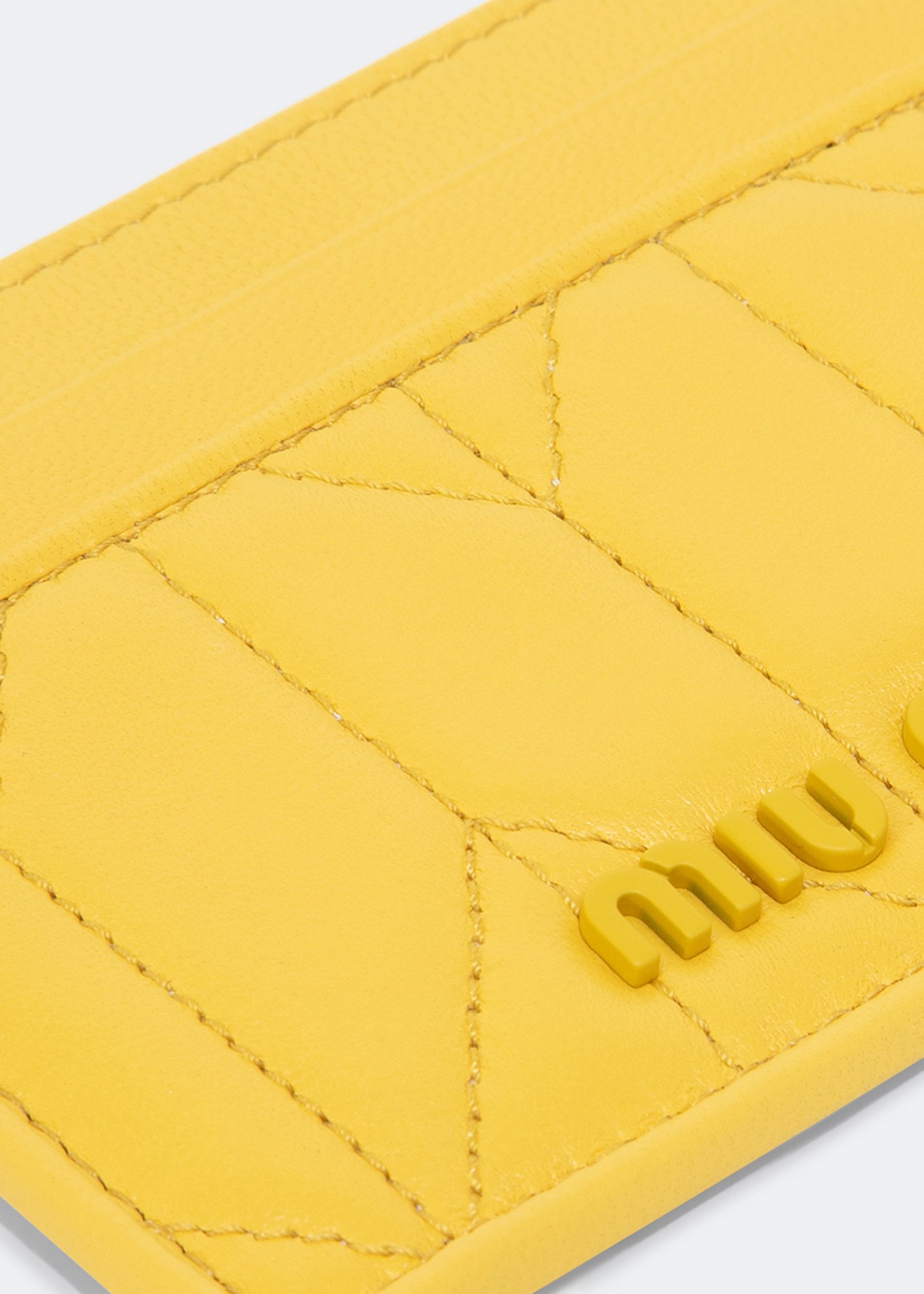 

Leather cardholder, Yellow