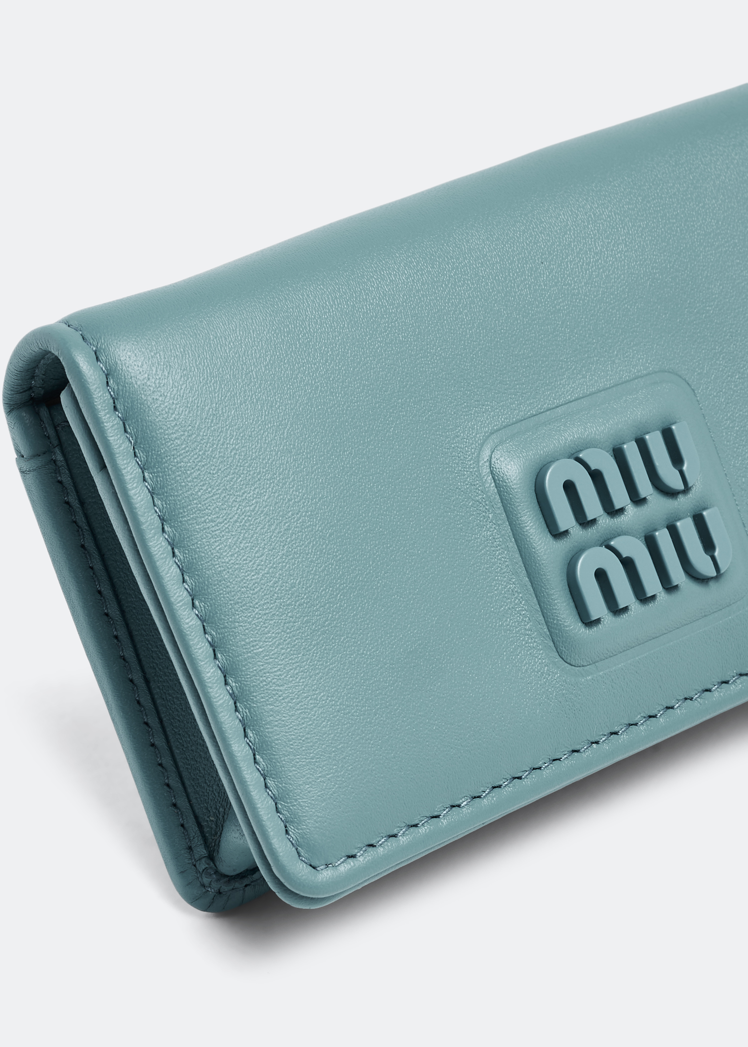 

Leather card holder, Blue