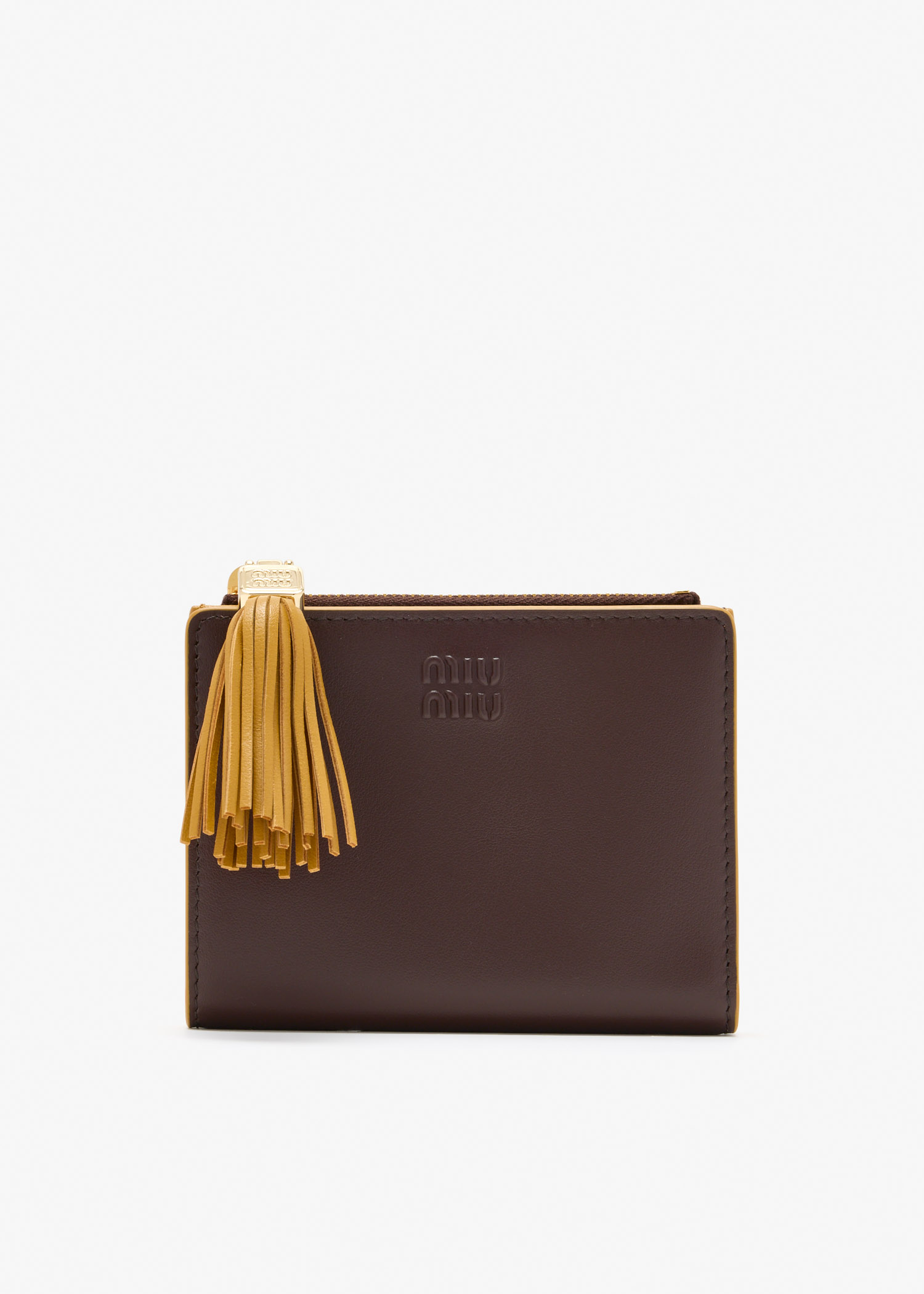 

Small leather wallet, Brown