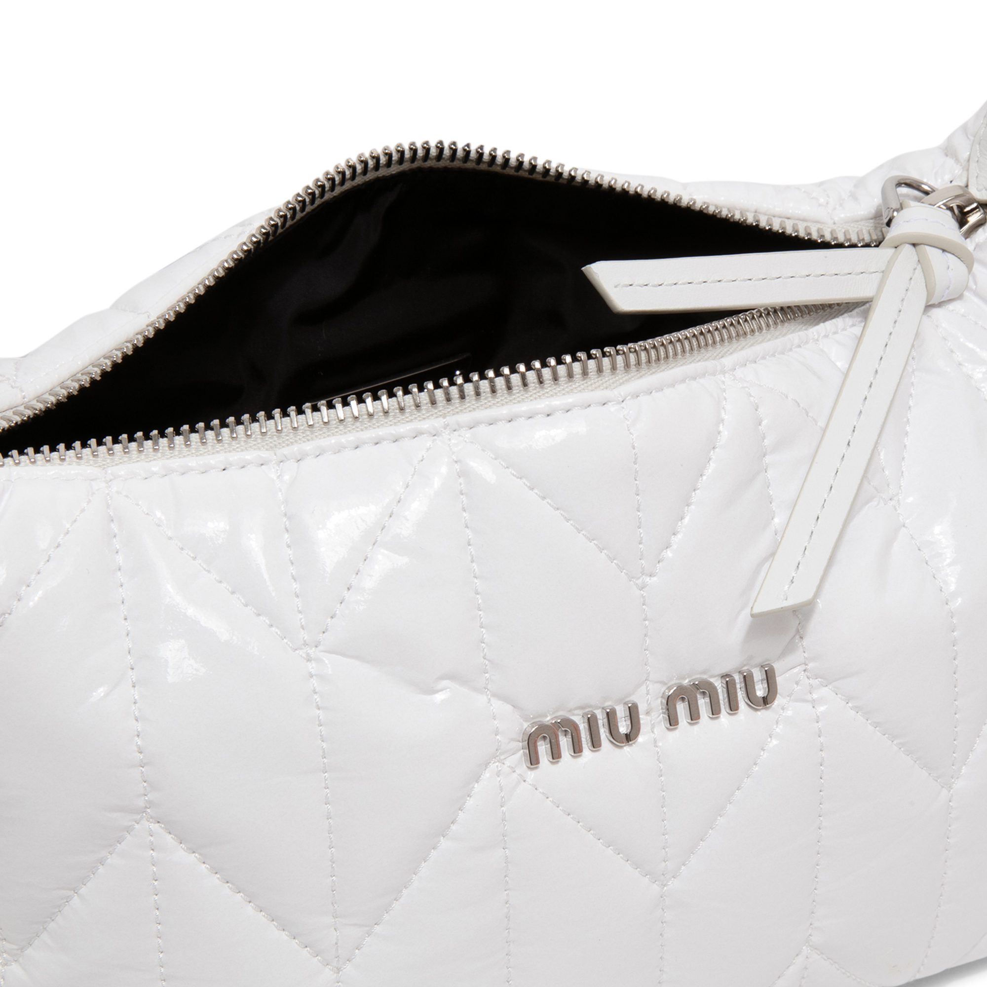 

Miu Spirit ciré mini-bag, White