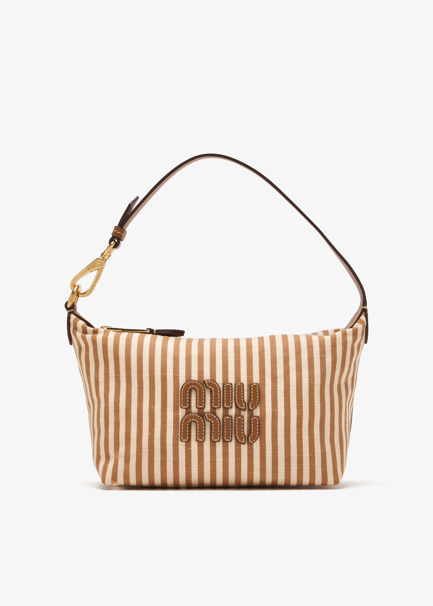 

Gabardine pouch, Beige