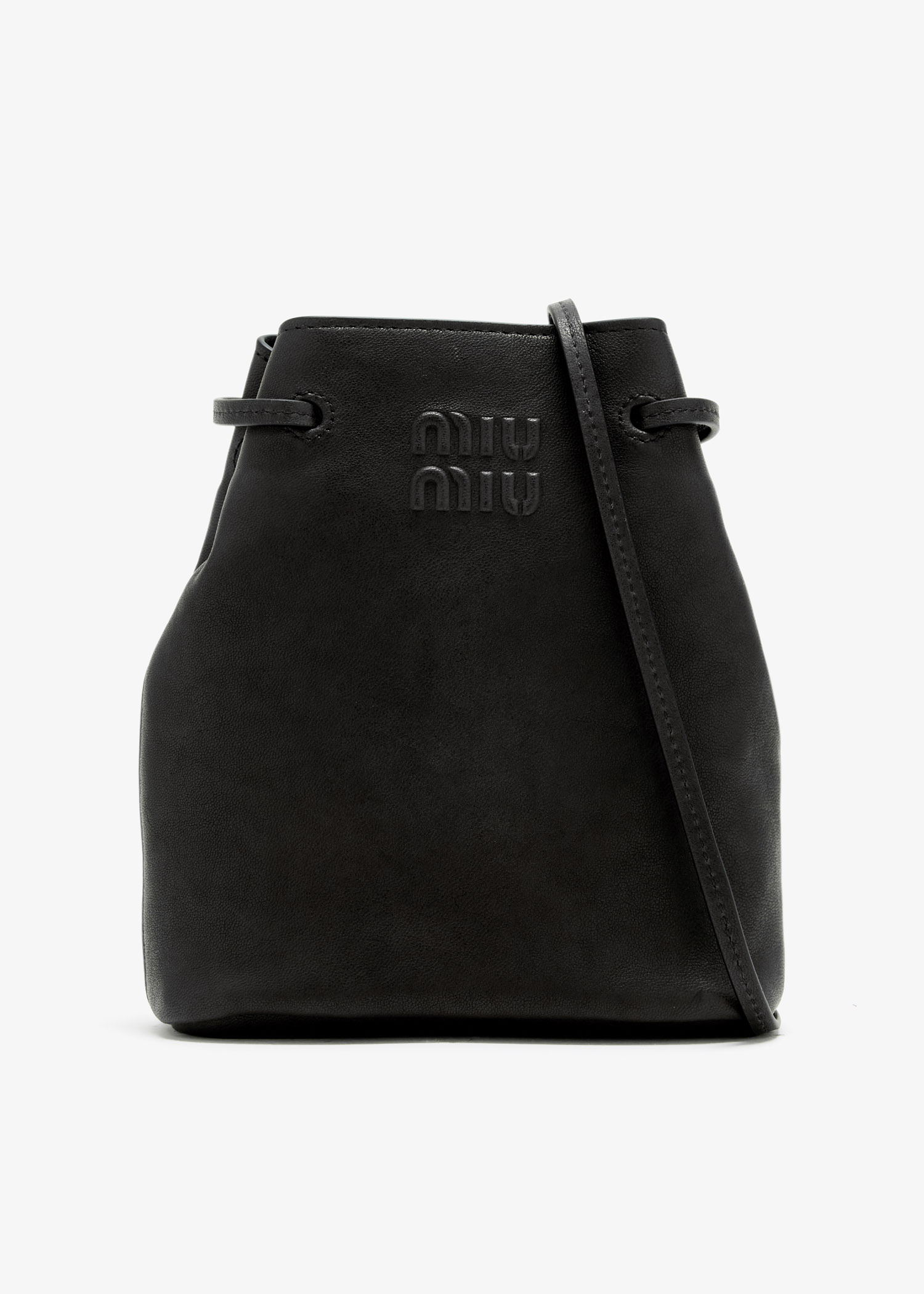 

Nappa leather mini bag, Brown