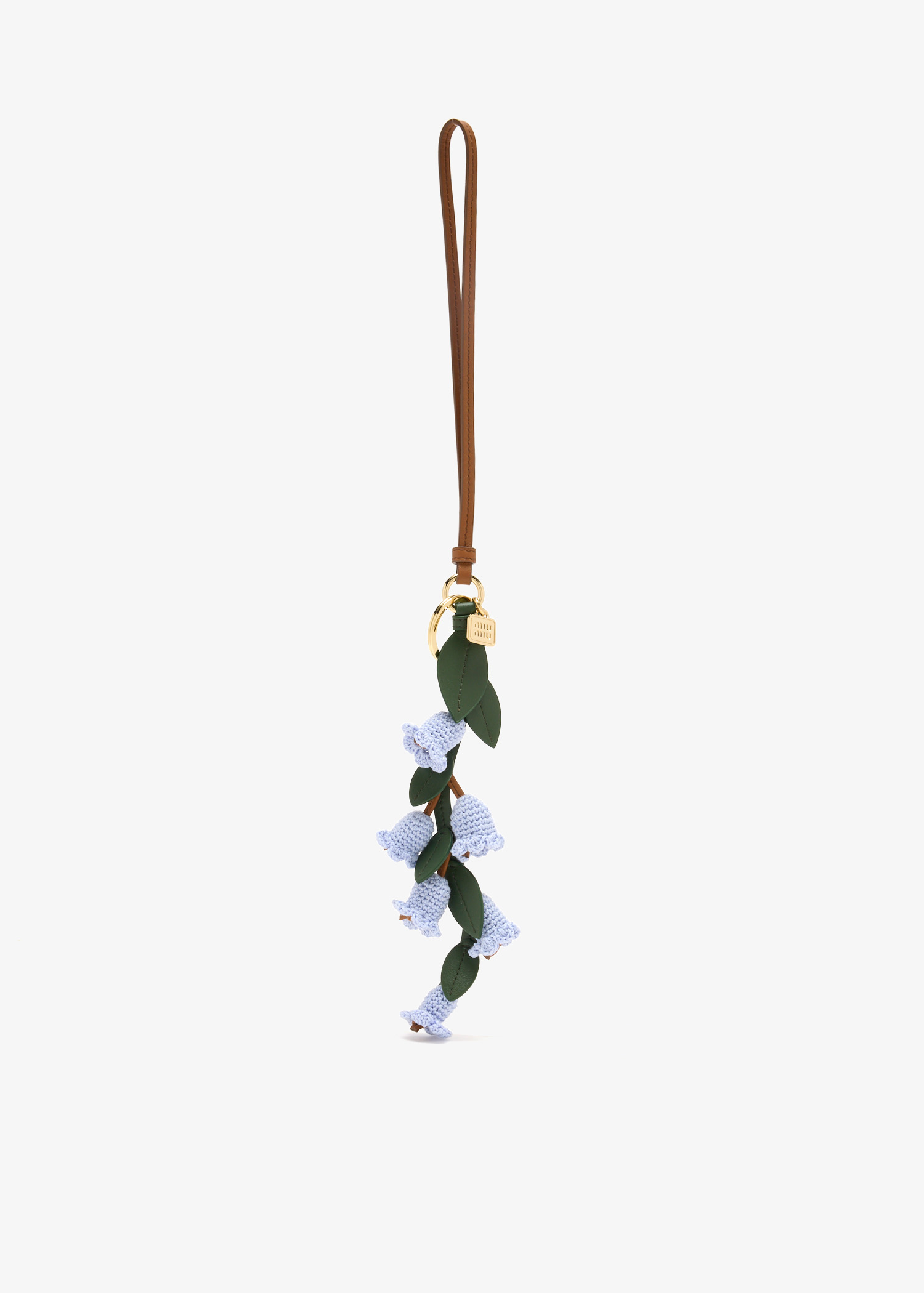 

Trick leather keyring, Green