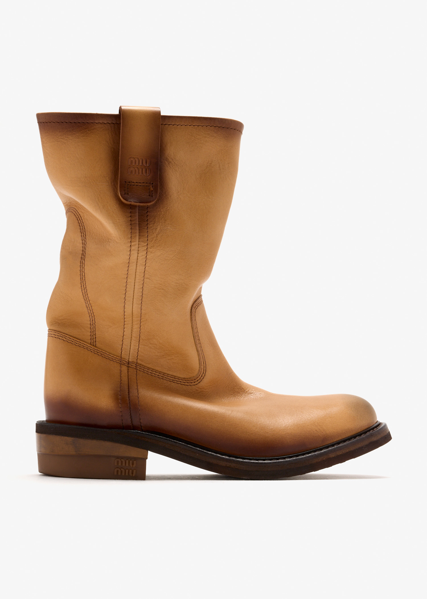 

Foule leather booties, Brown
