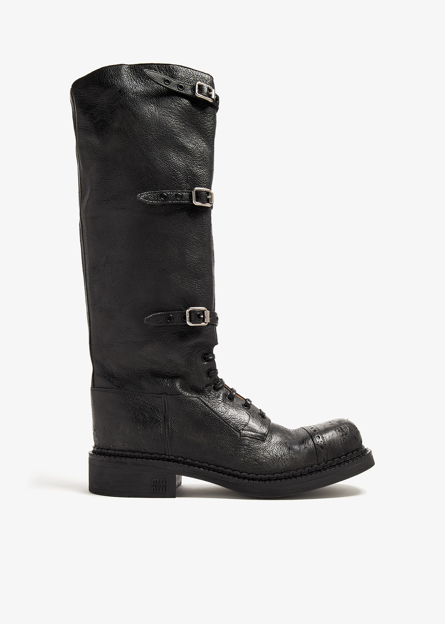 

Leather boots, Black
