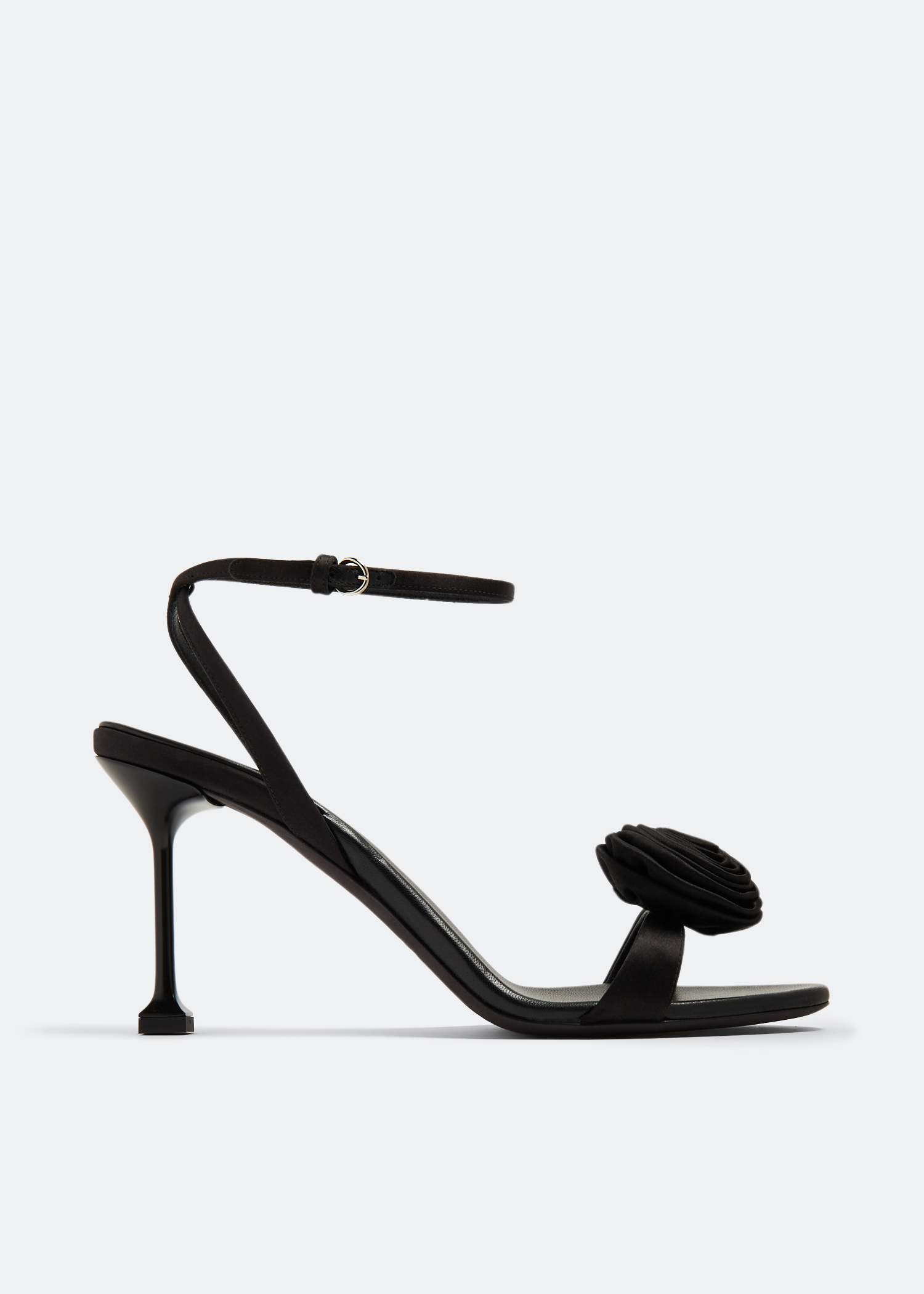 

Satin sandals, Black