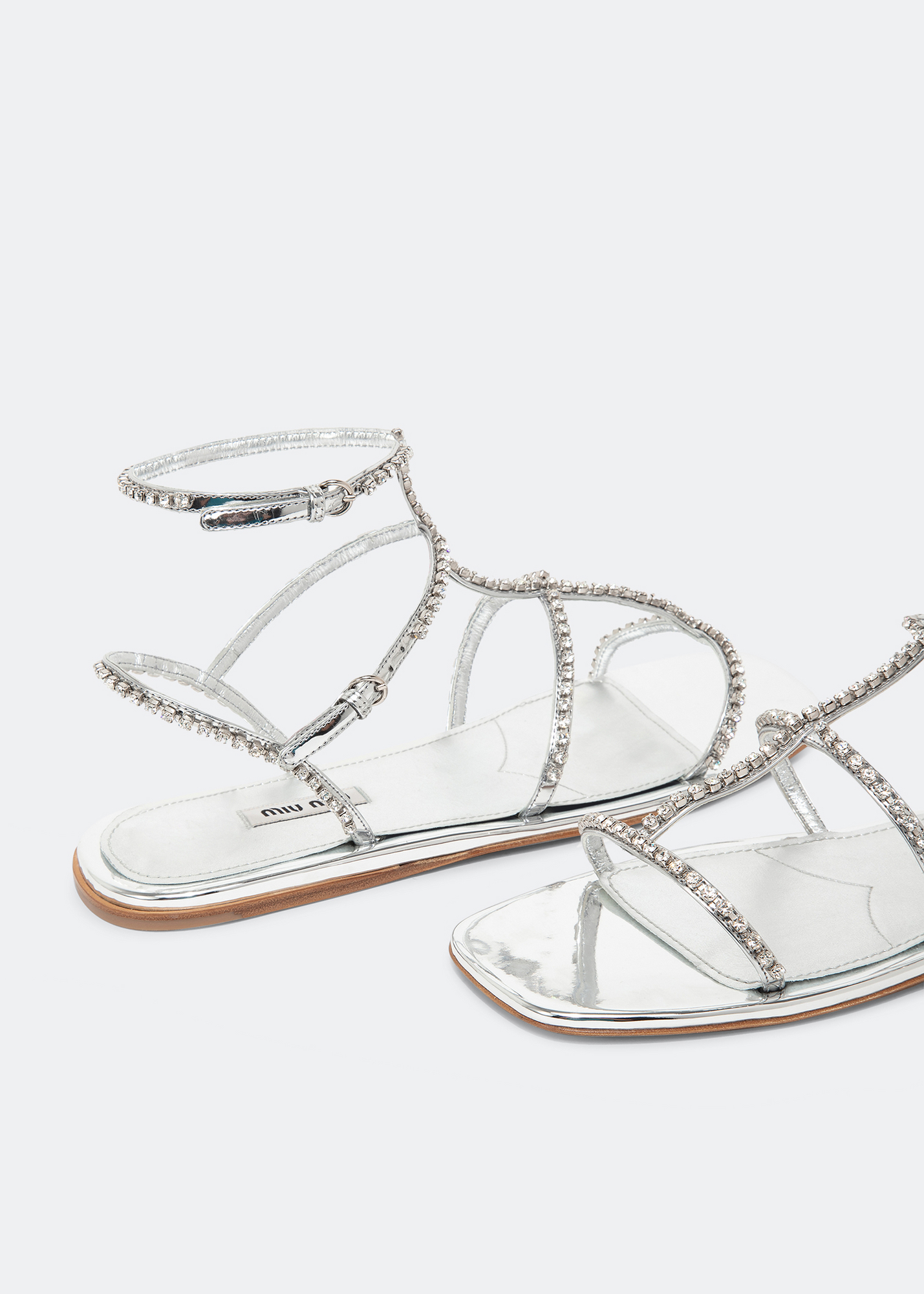 

Metallic sandals, Silver